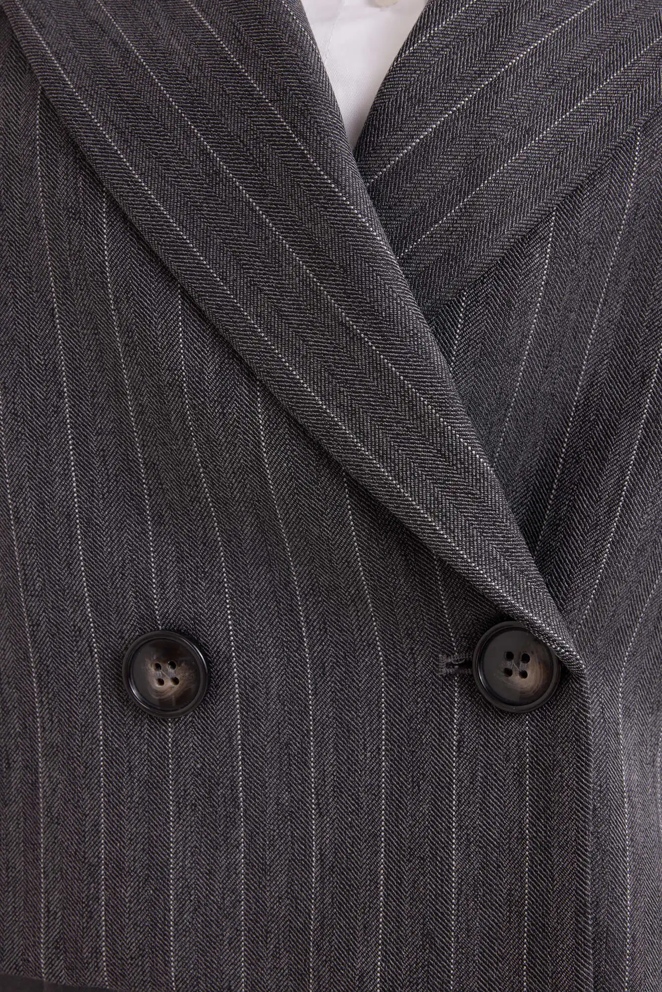 Жакет серый в полоску для женщин 42166-275 64