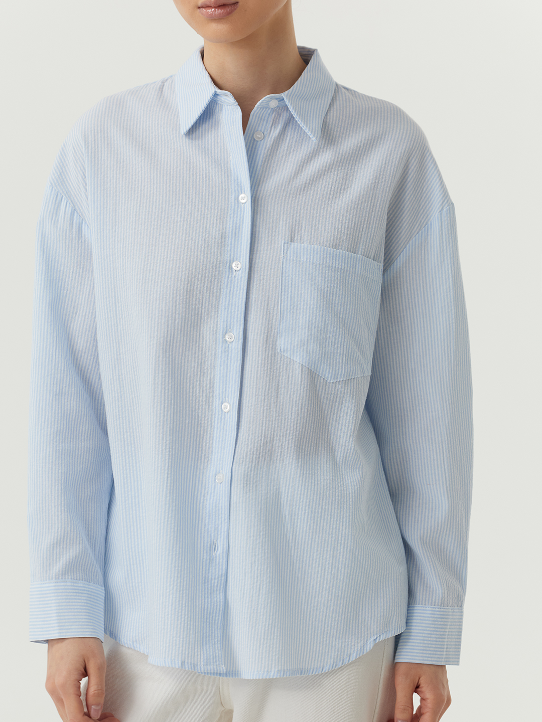 Рубашка голубой для женщин 48145-10 66