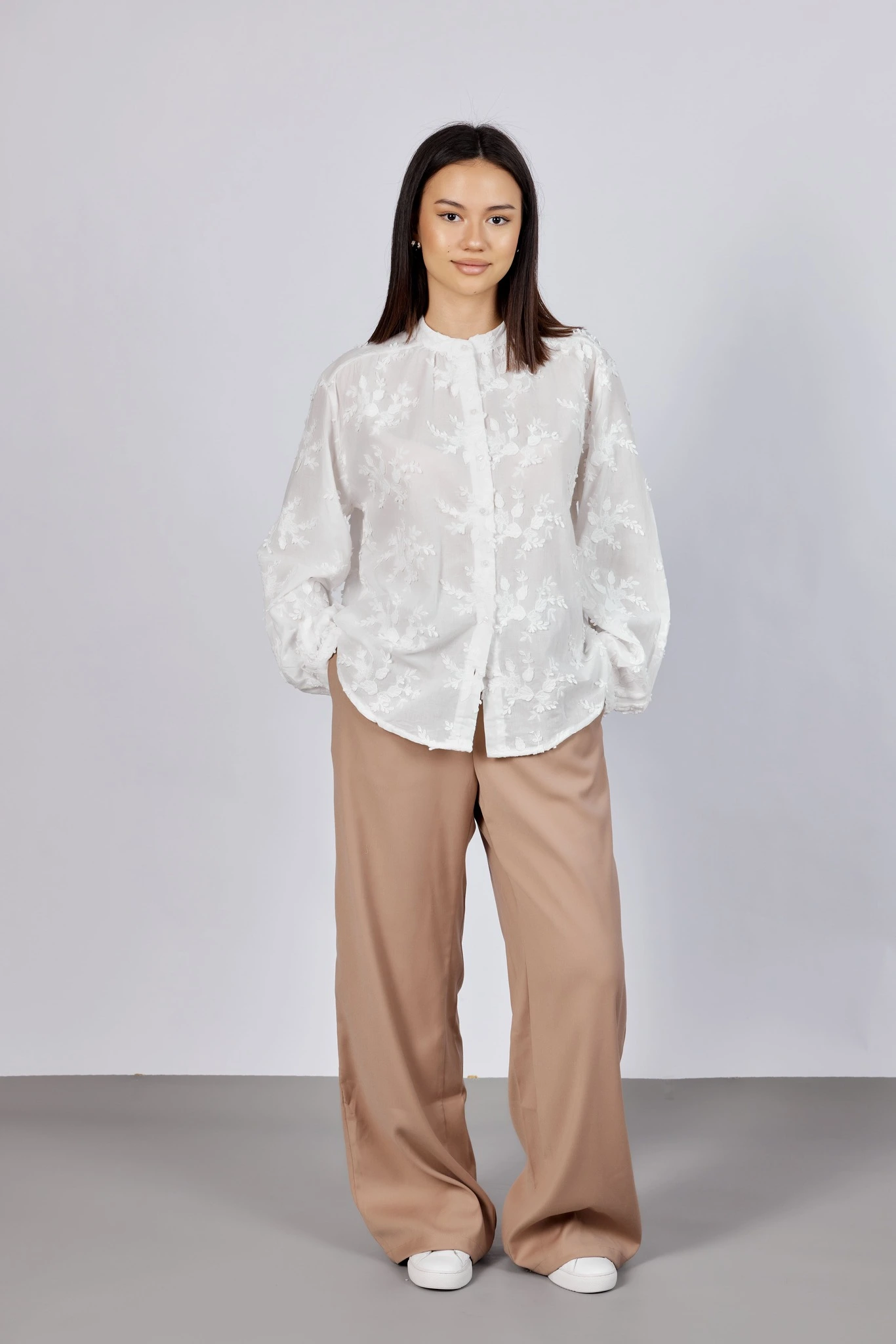 Брюки бежевый для женщин 43115-15 71