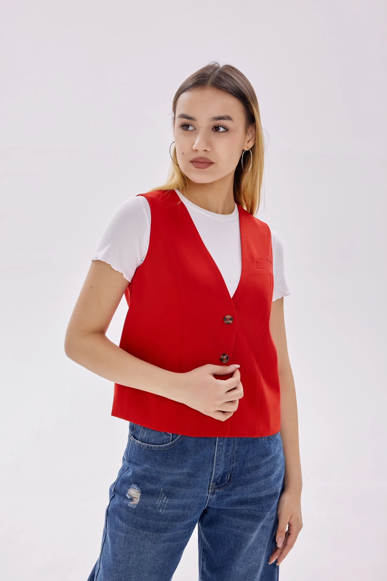 Жилетка красный для женщин 40179-7 68