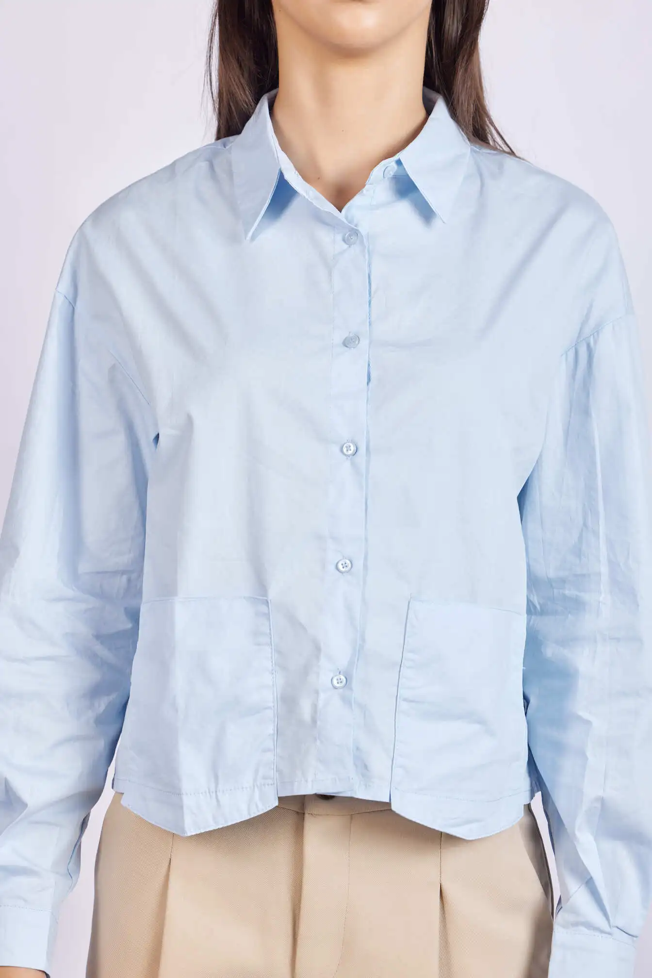 Рубашка голубой для женщин 43222-10 66