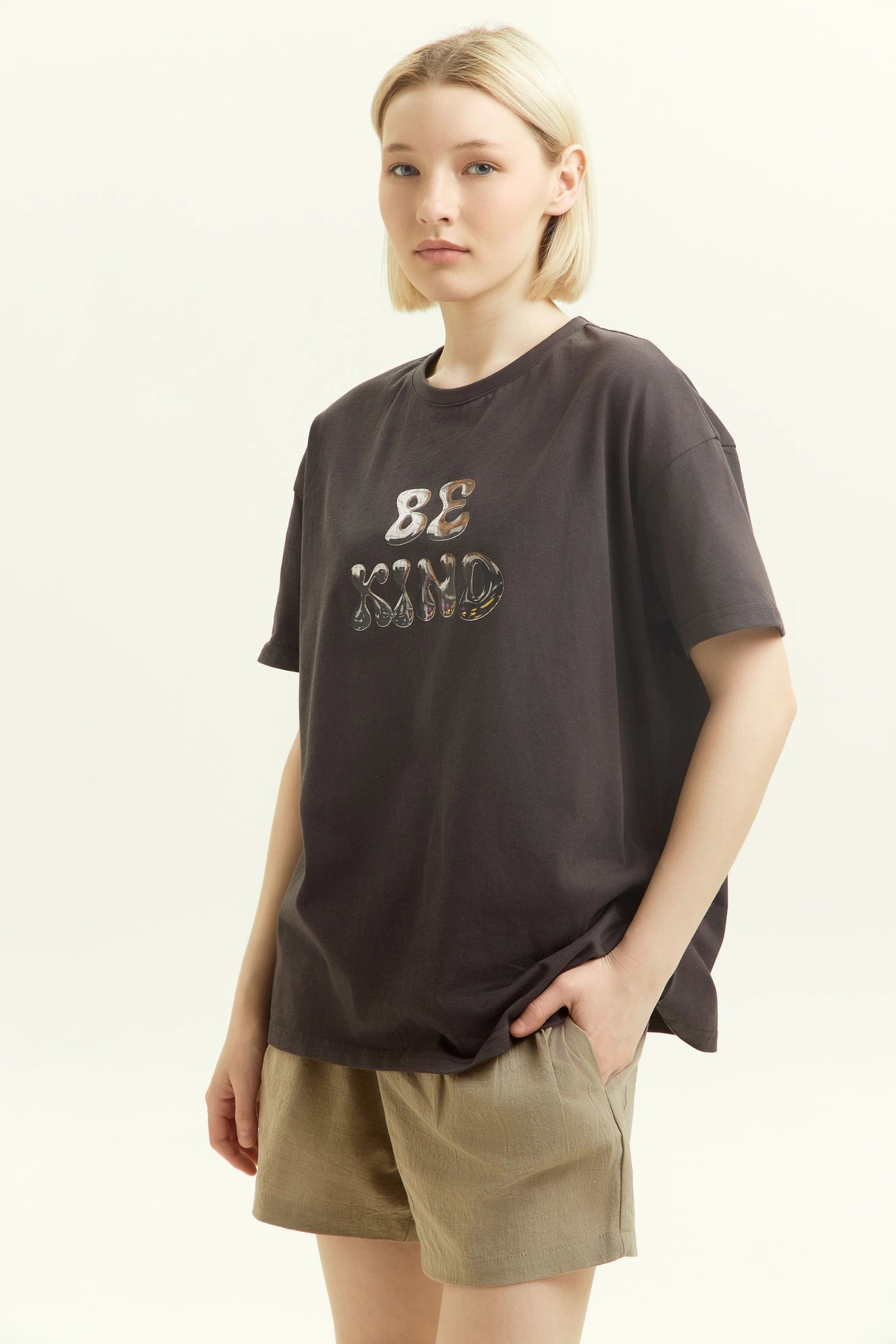 Футболка серый для женщин 44142-61 67