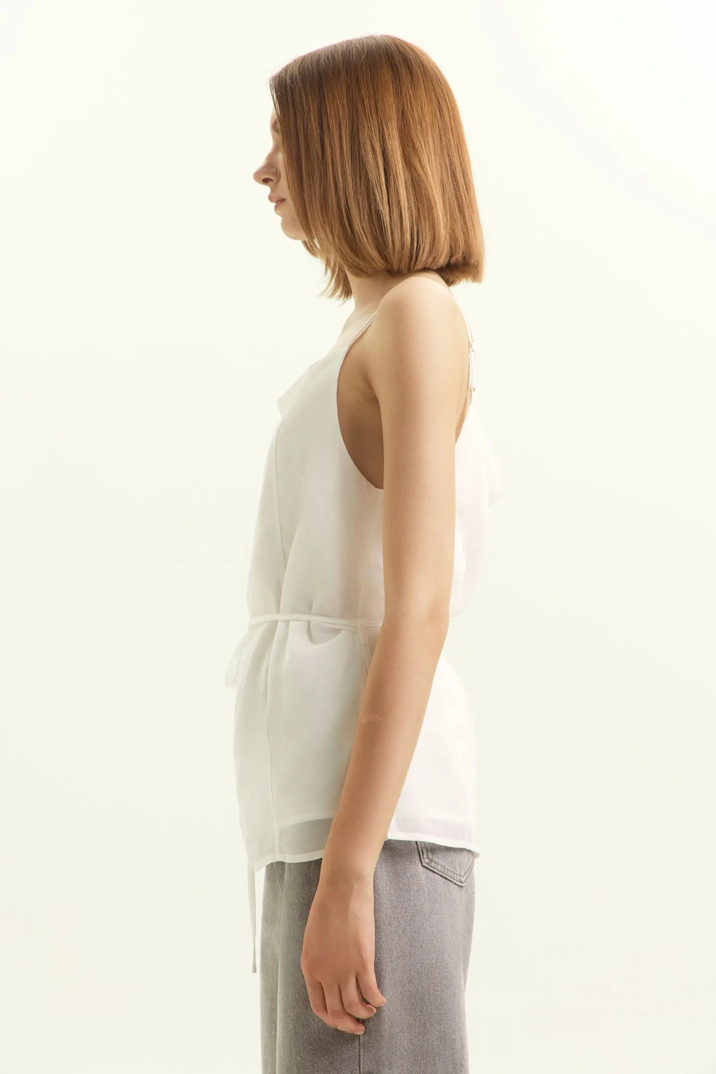 Топ белый для женщин 45114-4 46