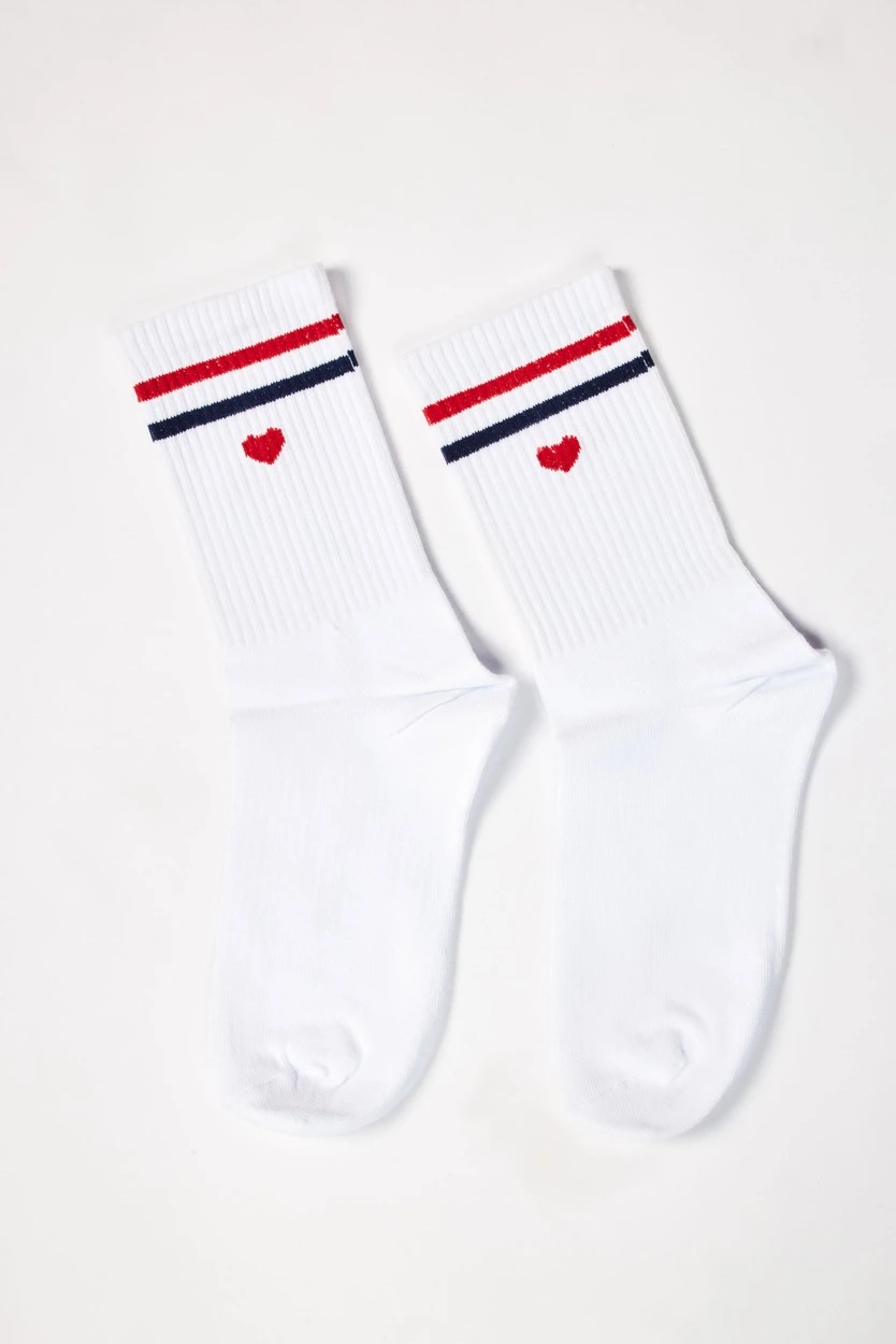 Носки белый+черный для женщин K-212-238 21