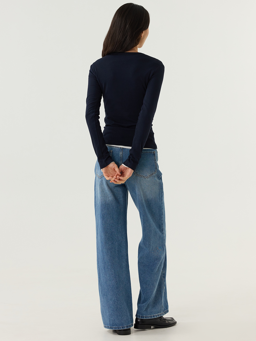 Лонгслив синий для женщин 48141-65 59