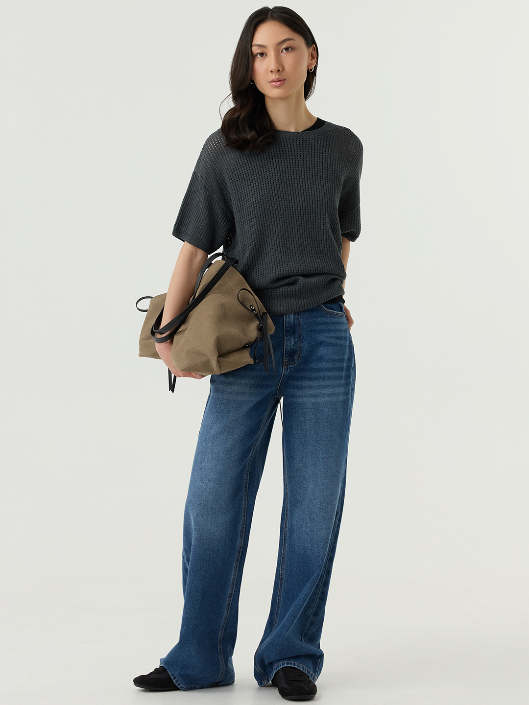 Джемпер темно-серый для женщин 48154-12 60