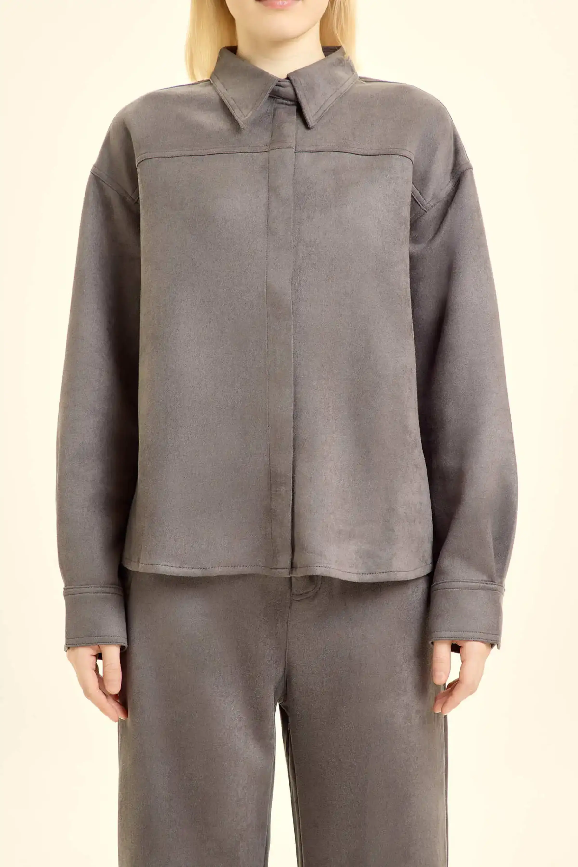 Рубашка серый для женщин 46131-61 66