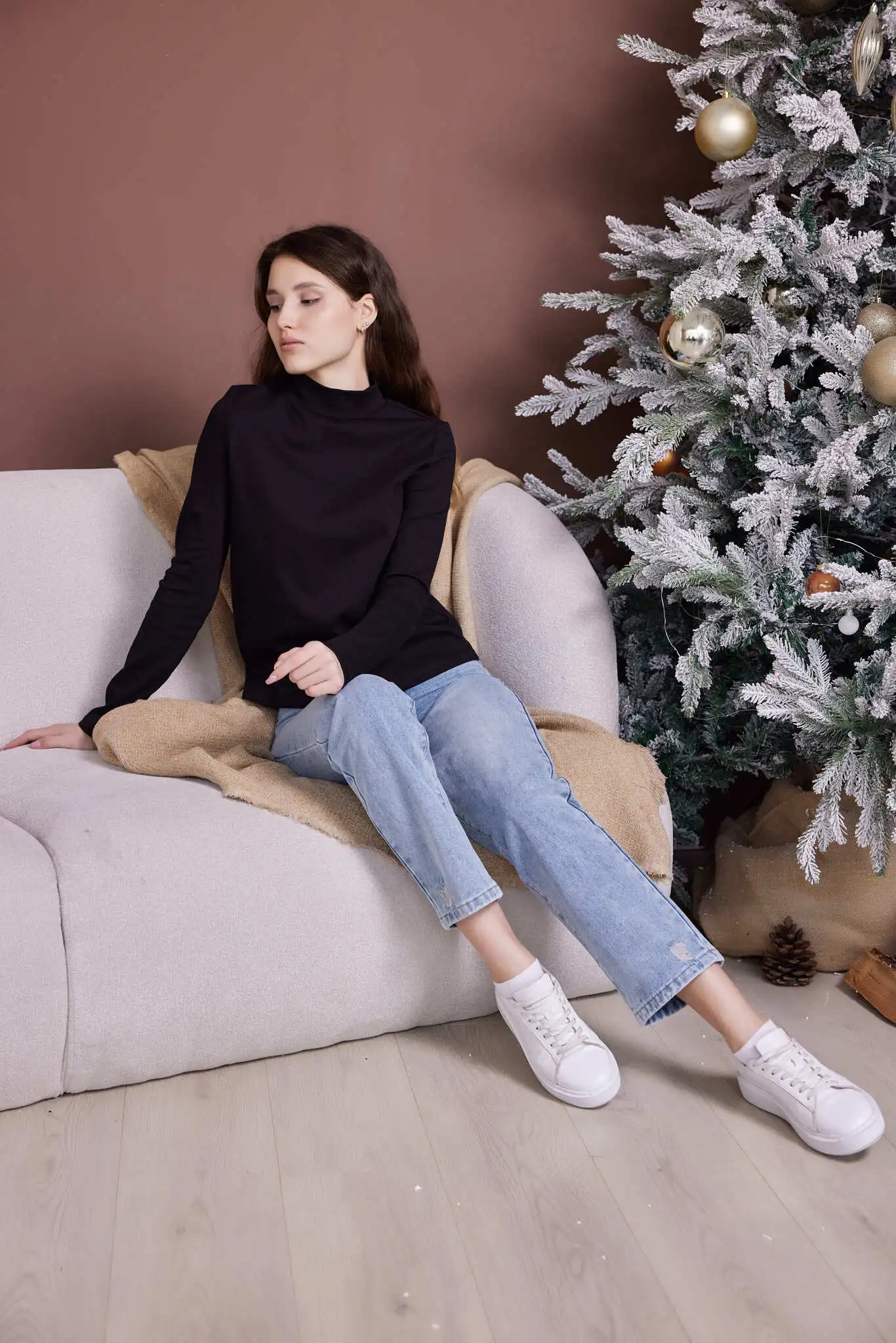 Лонгслив черный для женщин 39312-1 59