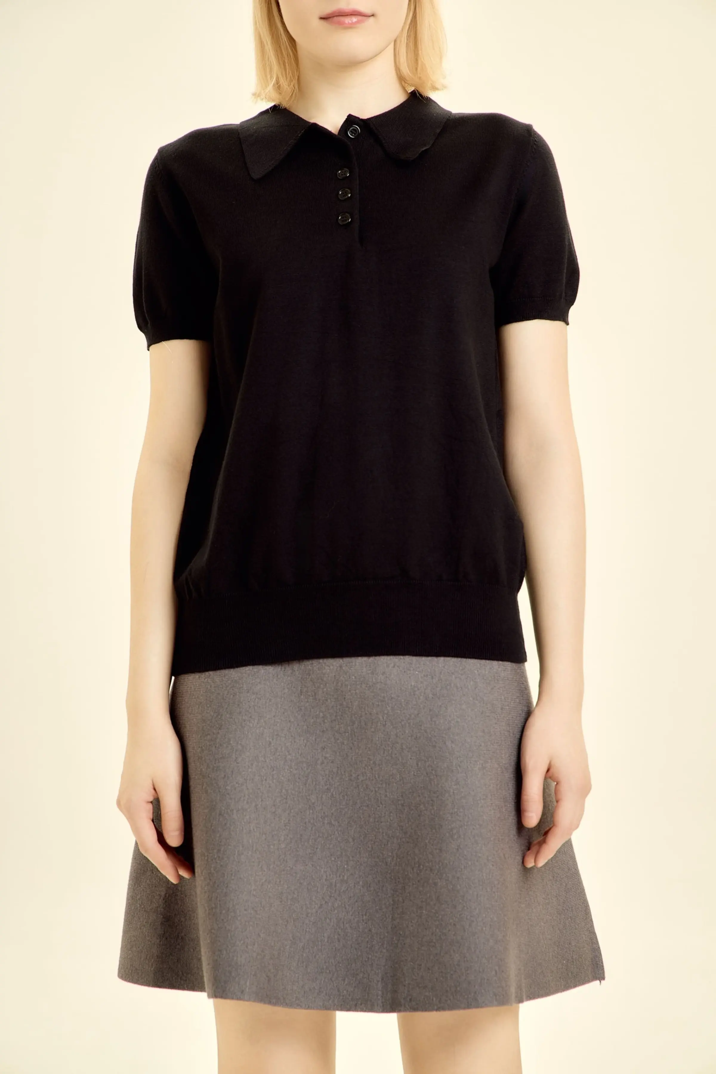 Джемпер черный для женщин 46128-1 60