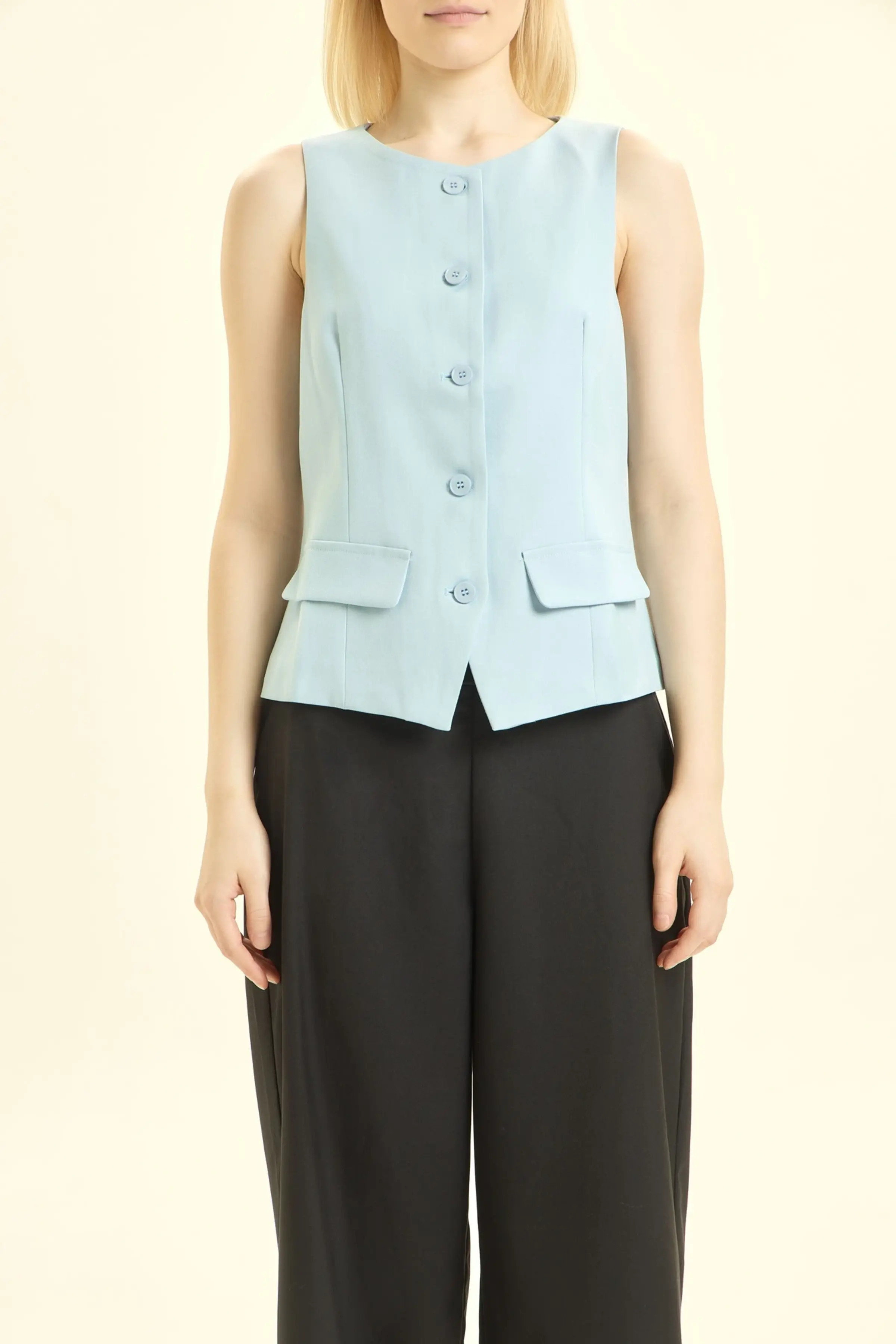 Жилетка голубой для женщин 46183-10 58