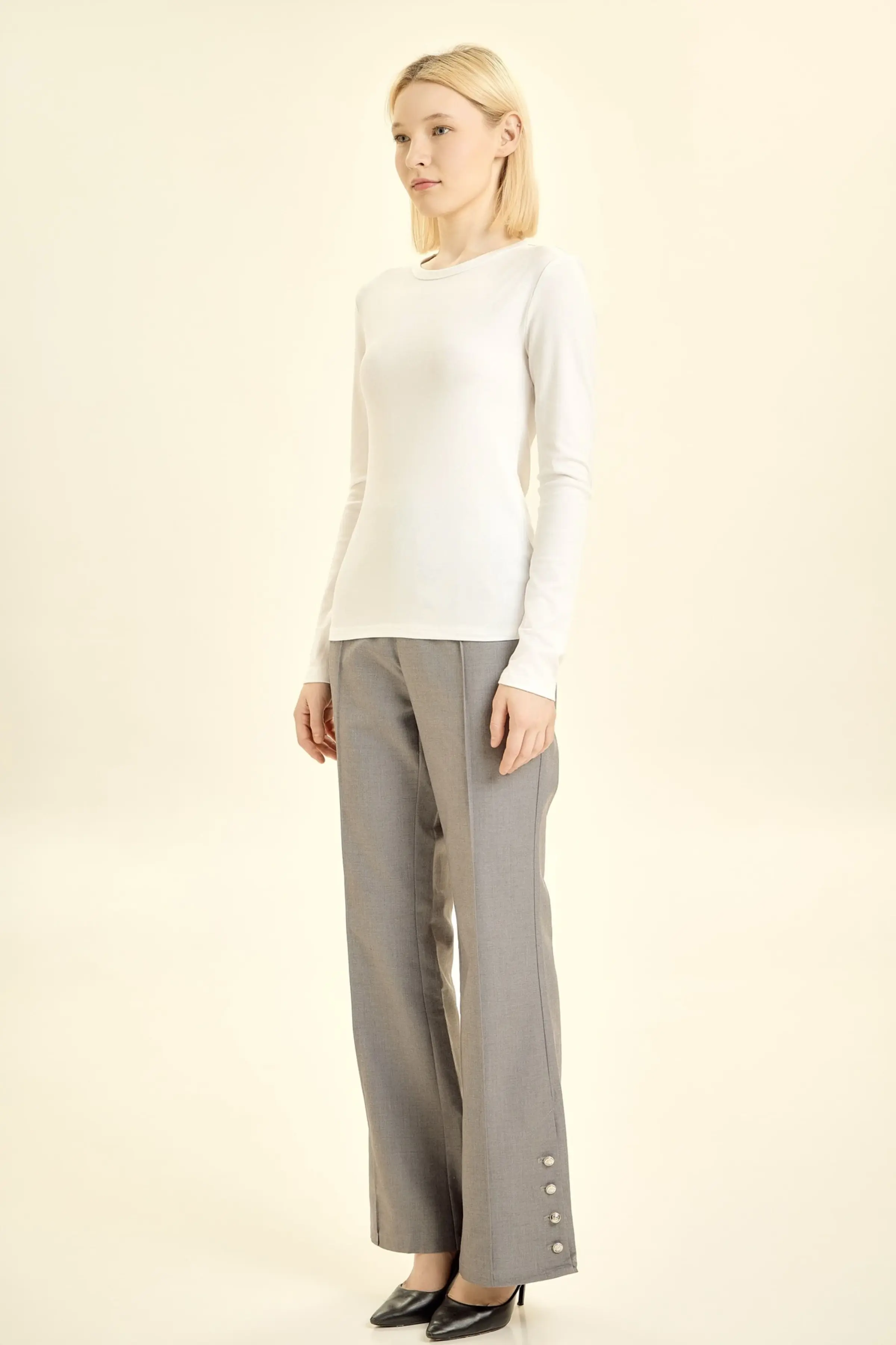 Лонгслив белый для женщин 46133-4 59