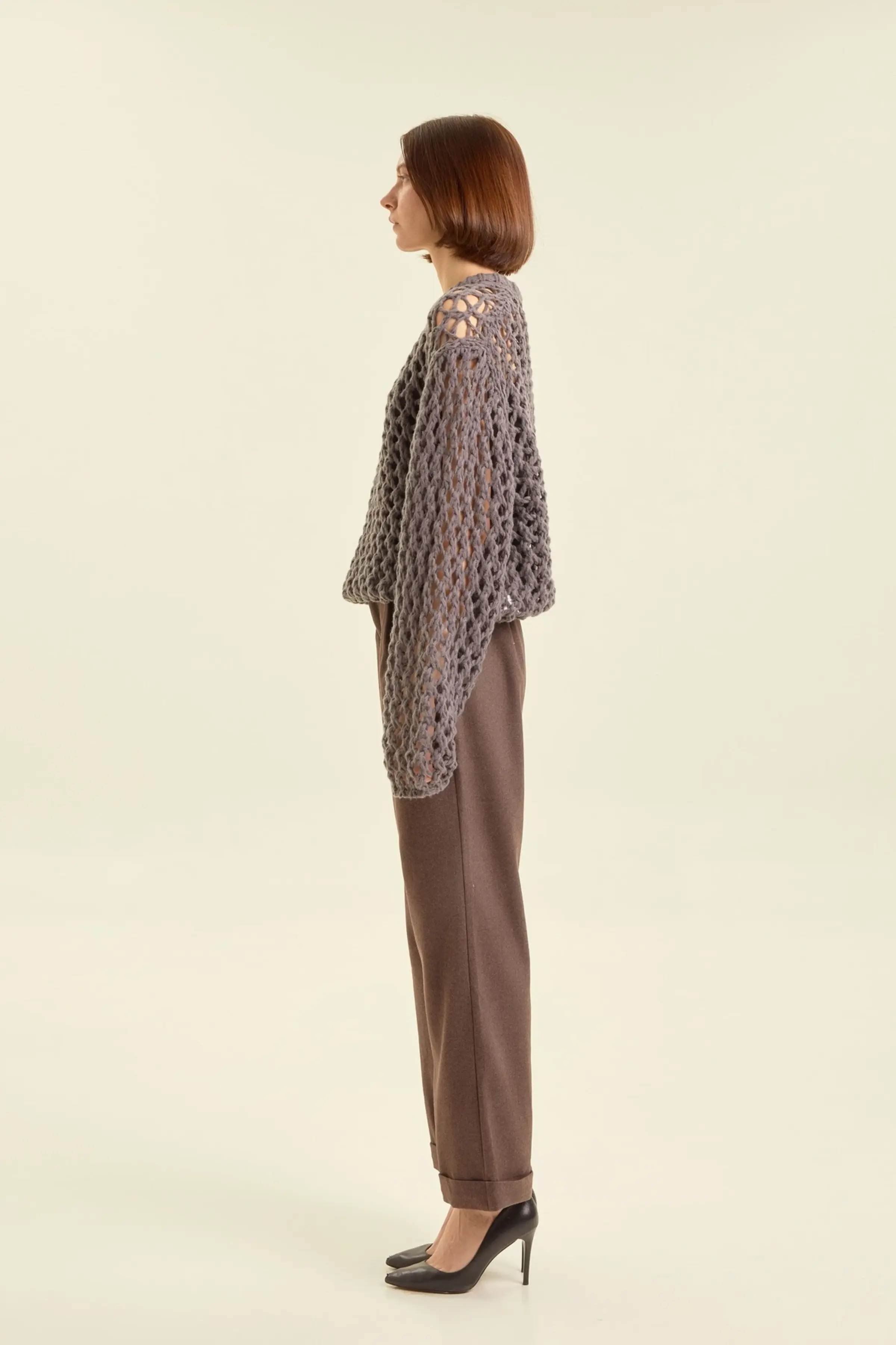 Свитер серый для женщин 47305-61 65