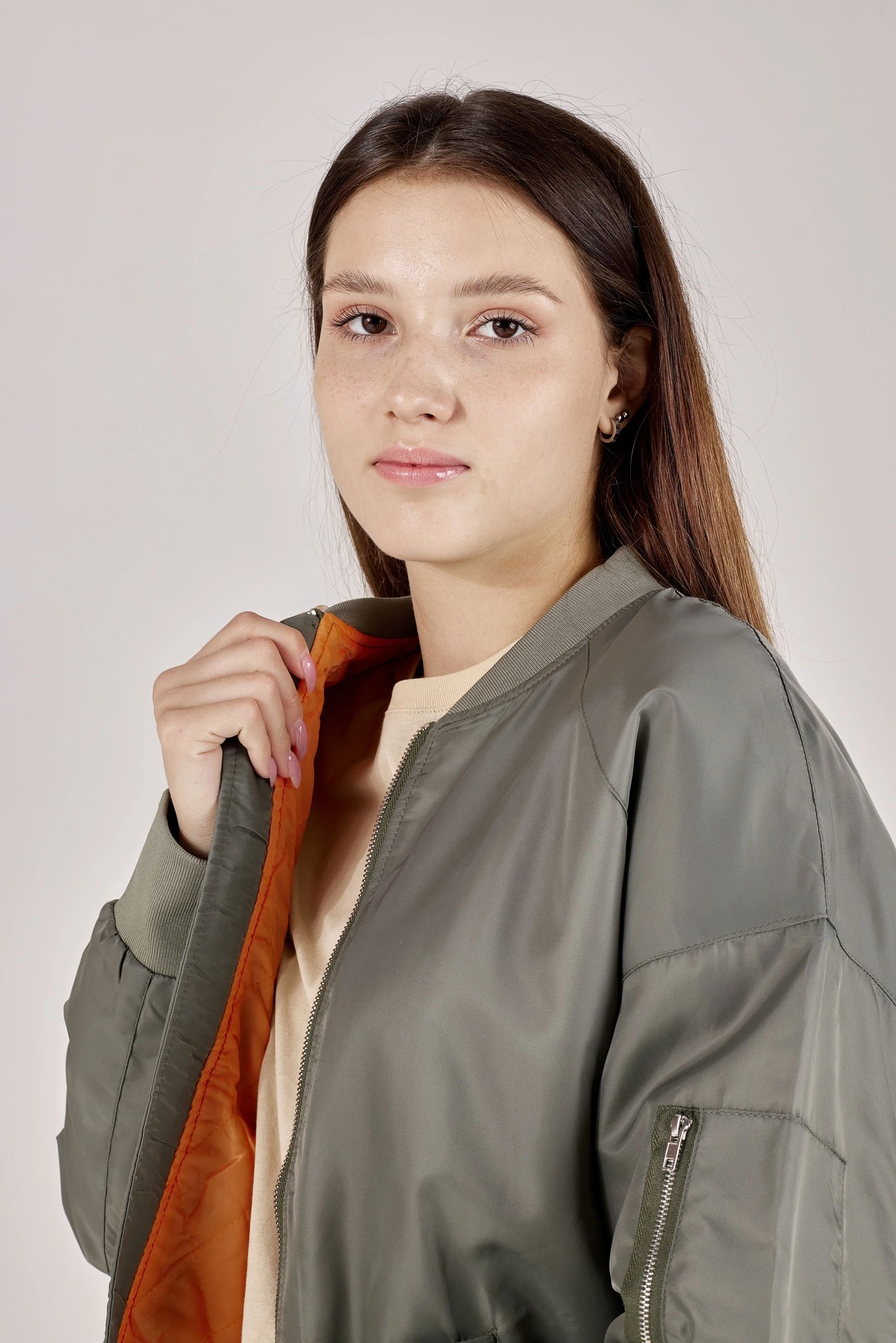 Бомбер хаки для женщин 351/431/30231-14 70