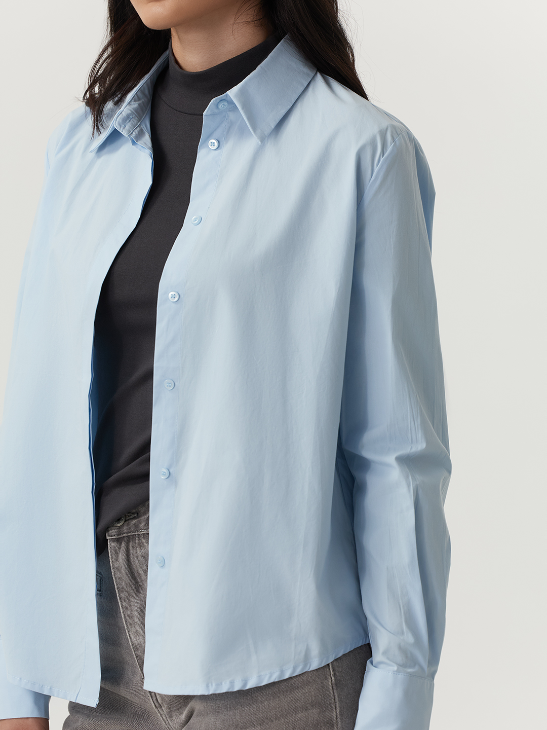 Рубашка голубой для женщин 48136-10 66