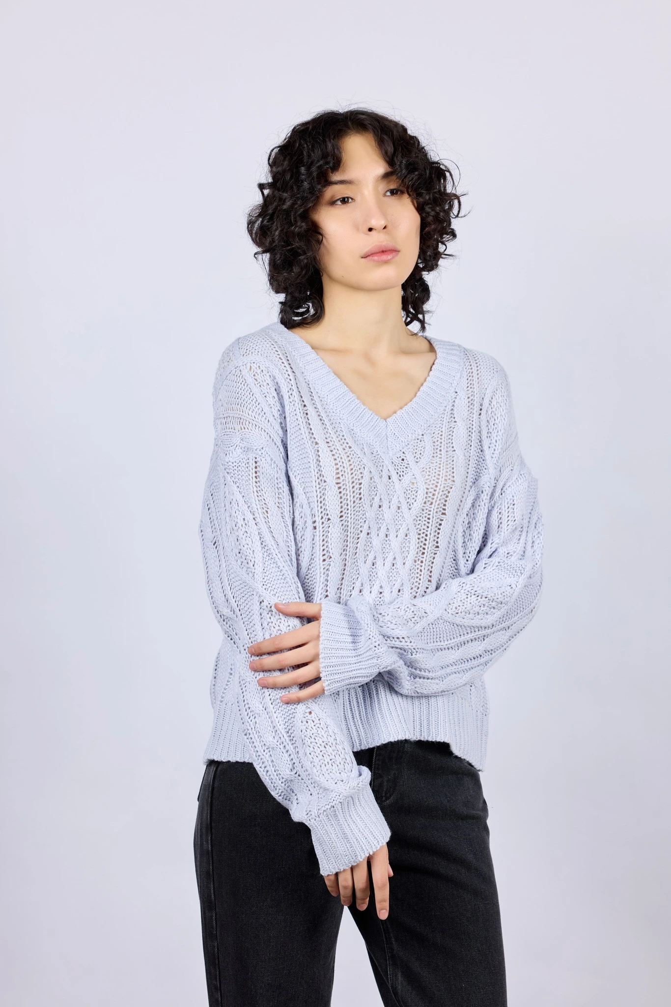 Свитер голубой для женщин 43119-10 65