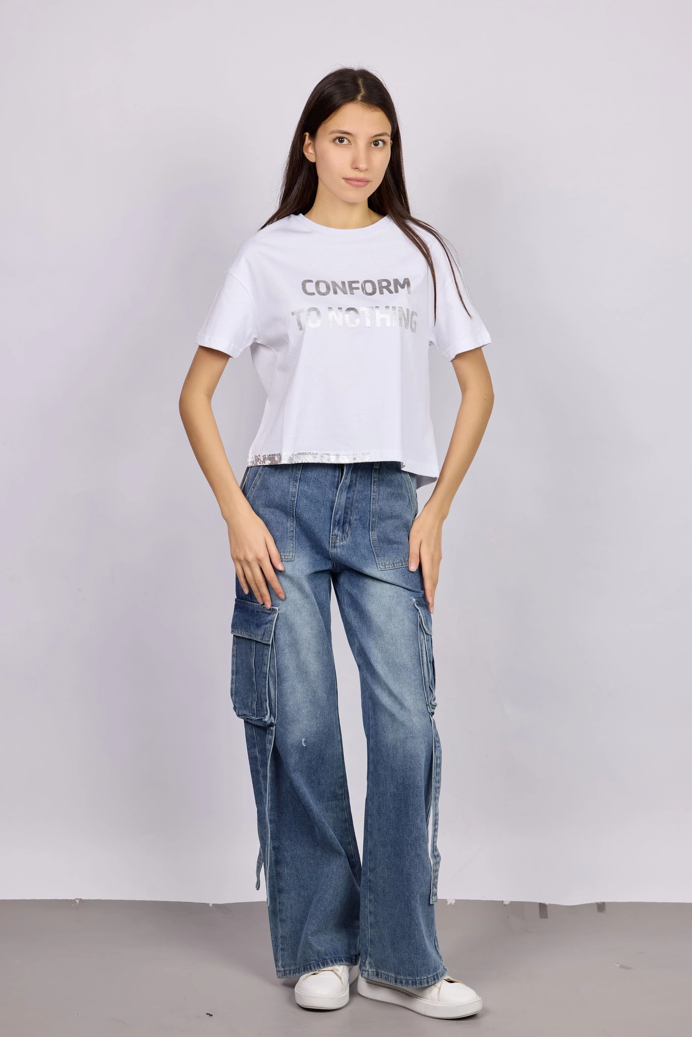 Джинсы синий для женщин 42274-65 74