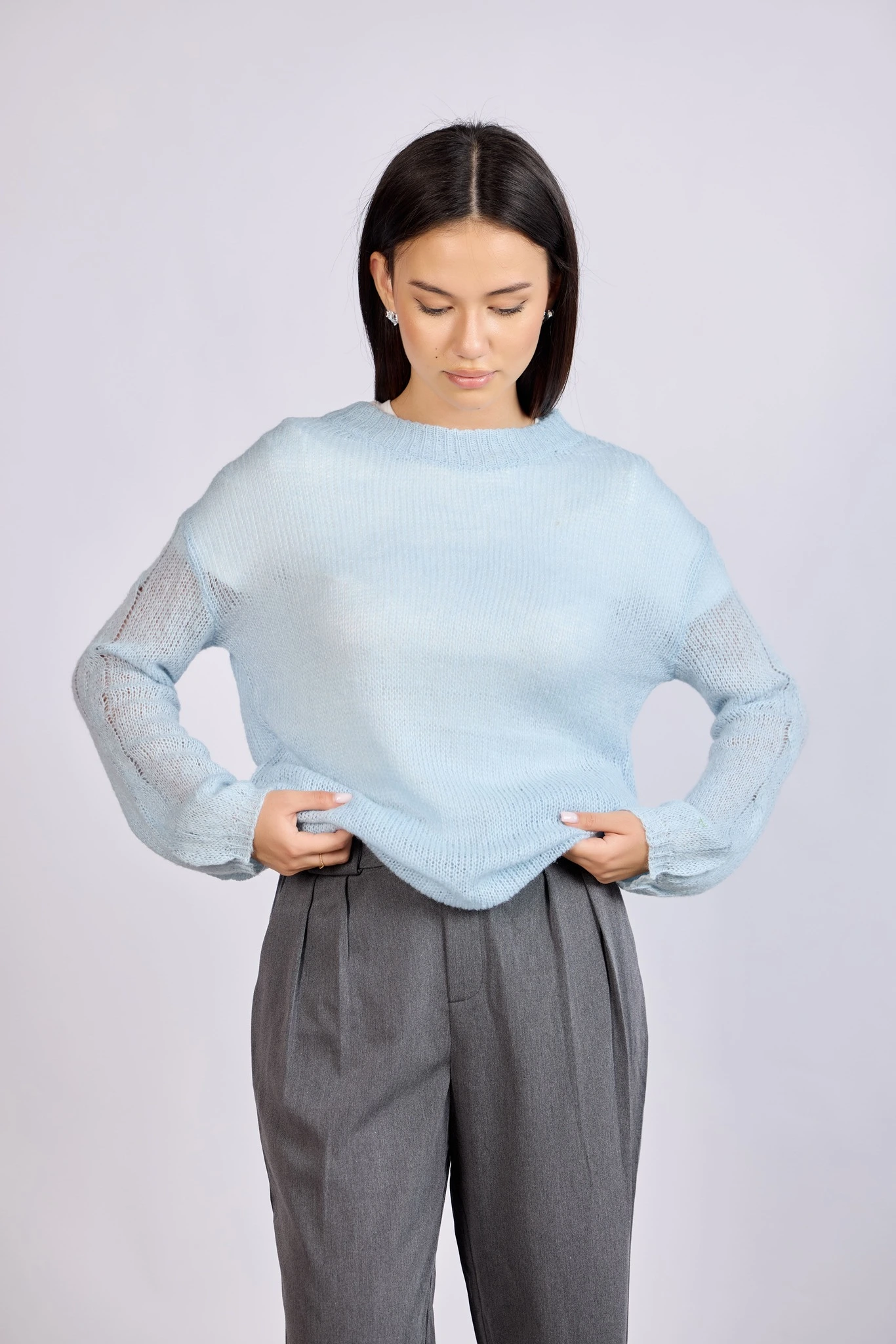 Джемпер светло-голубой для женщин 43102-25 60