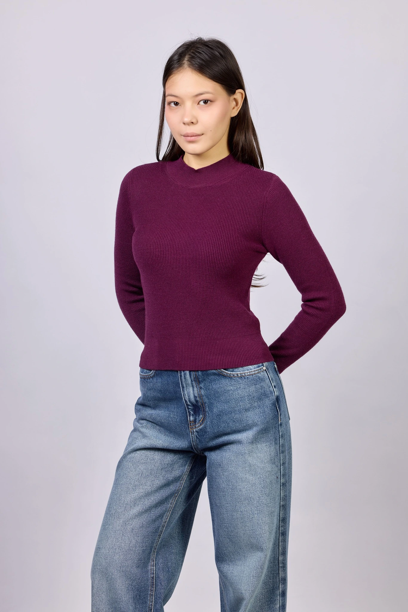 Джемпер фиолетовый для женщин 42147-16 60