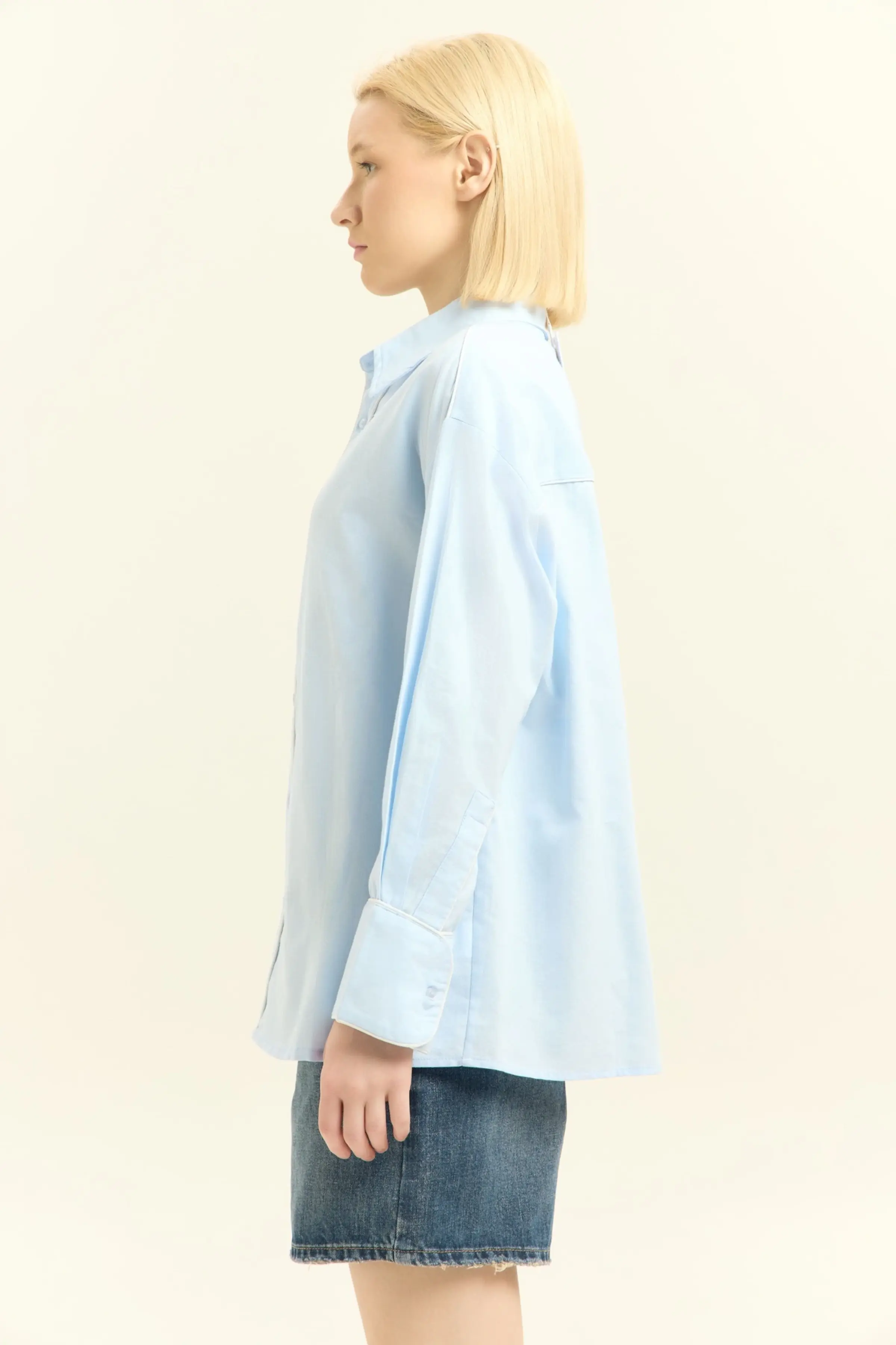 Рубашка голубой для женщин 45247-10 66