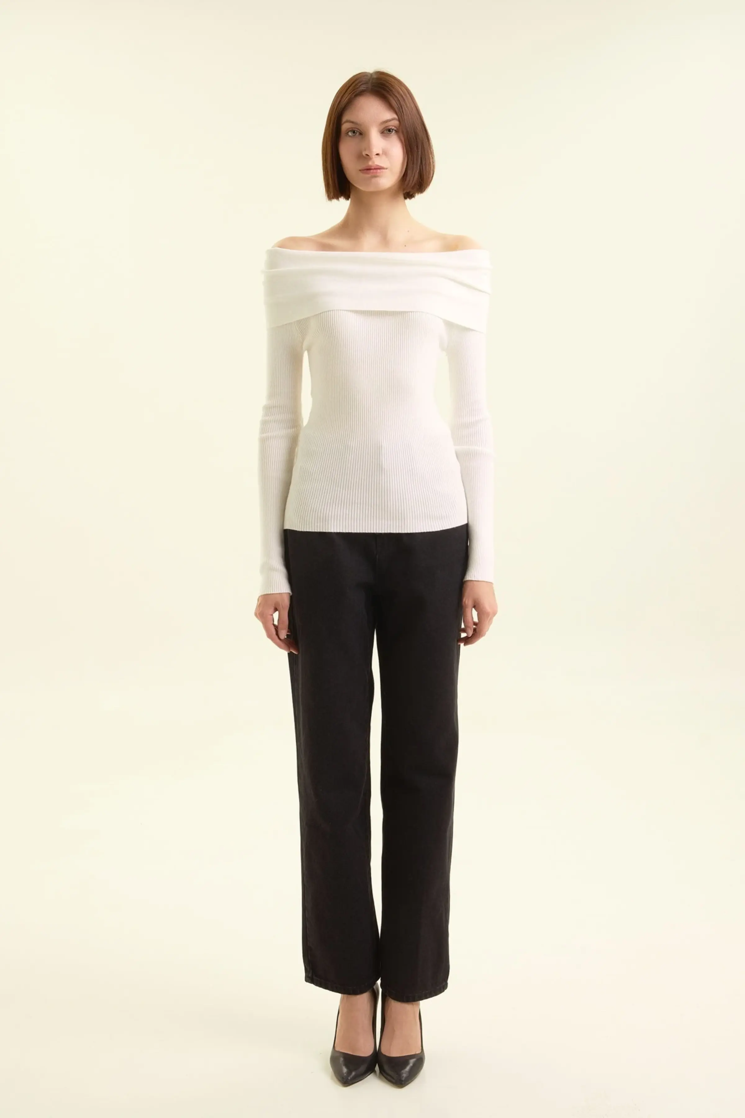 Джемпер белый для женщин 47170-4 60