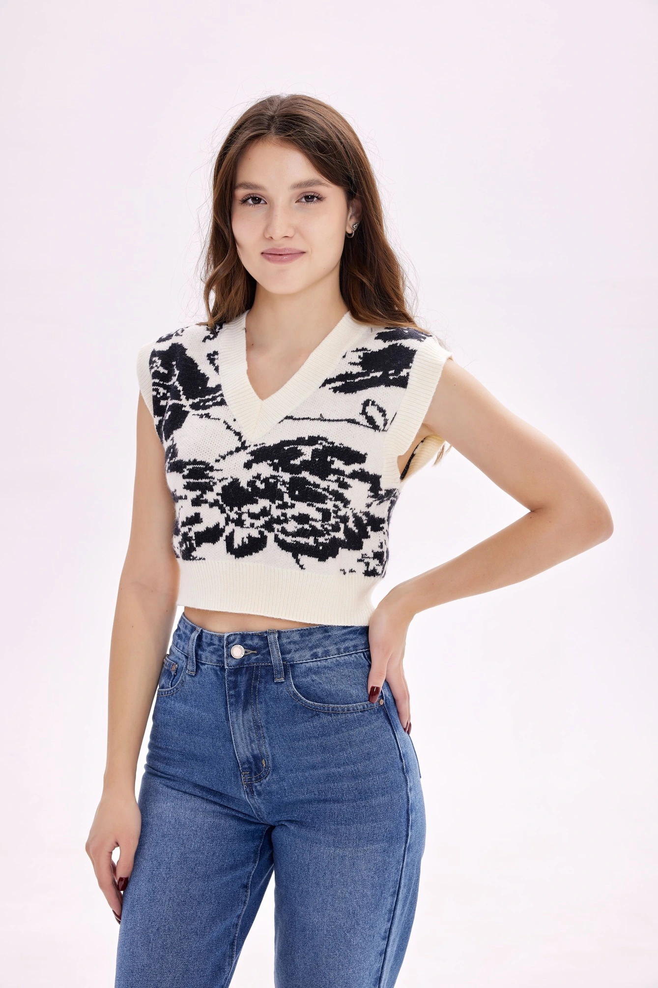 Жилетка белый для женщин 39248-4 68