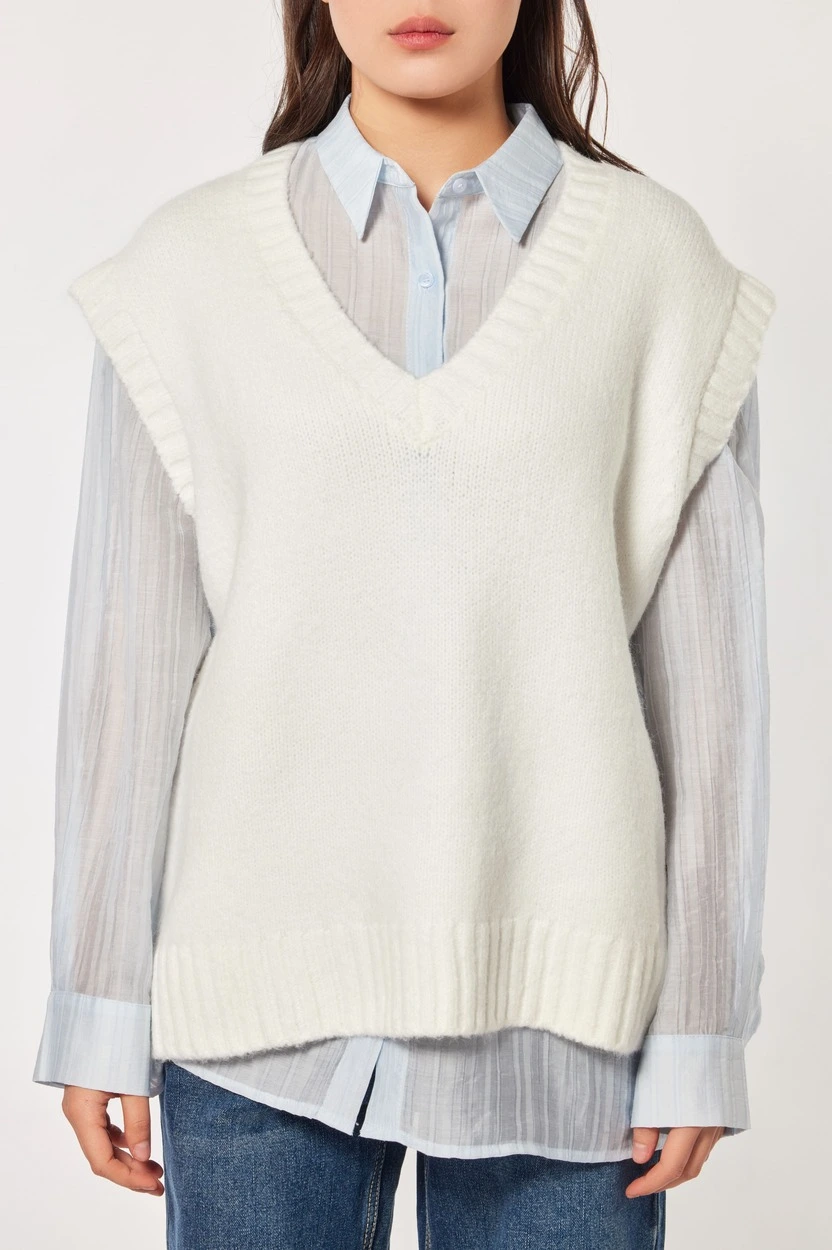 Жилетка белый для женщин 44200-4 68