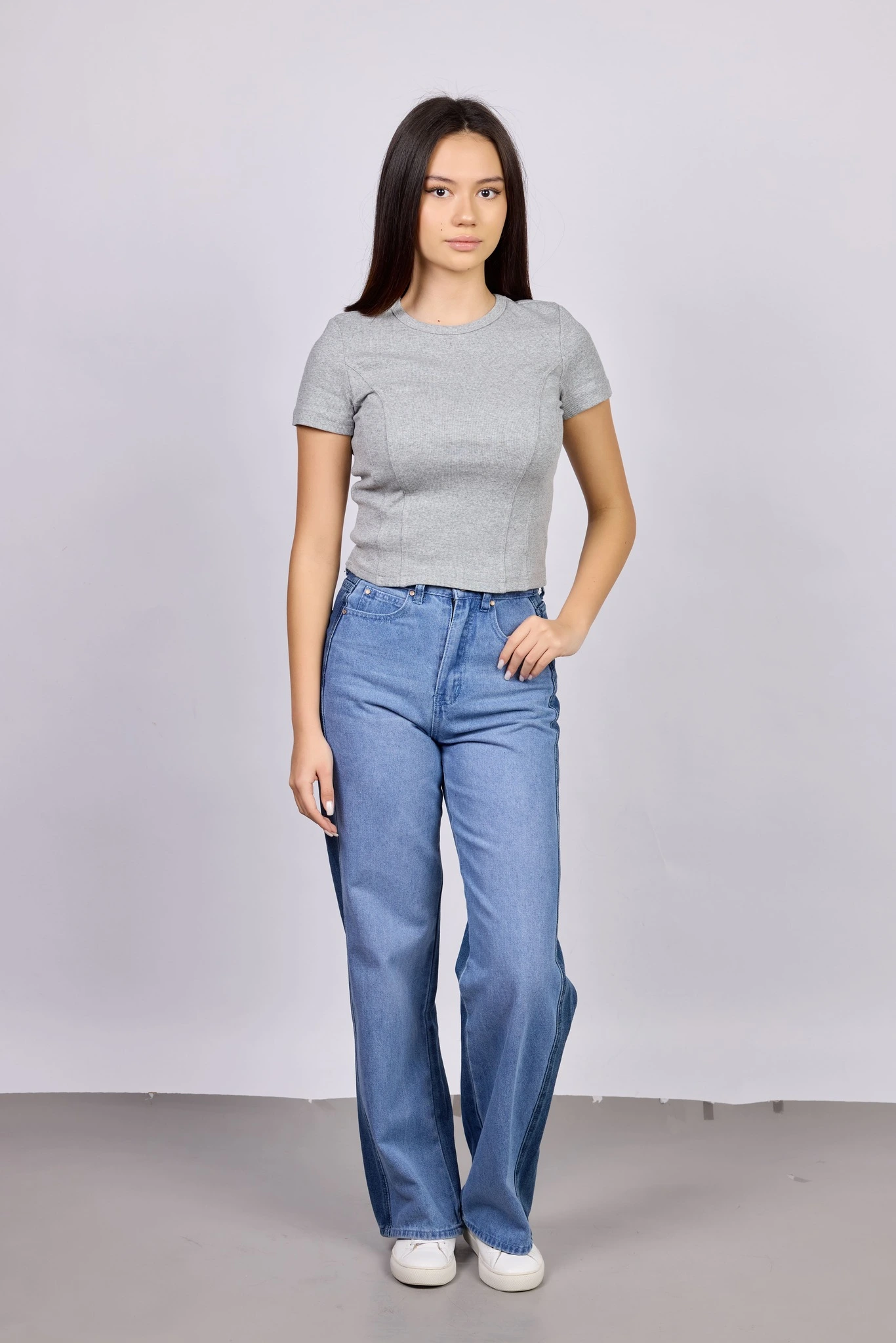 Джинсы голубо-синий для женщин 42239-272 74