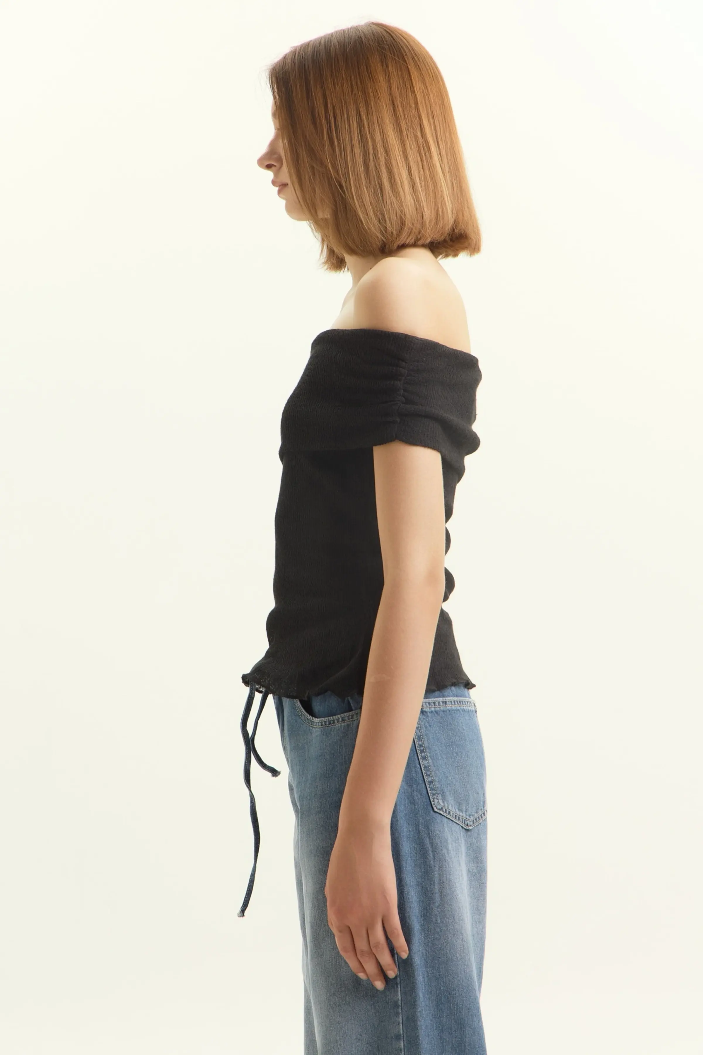 Топ черный для женщин 45127-1 46