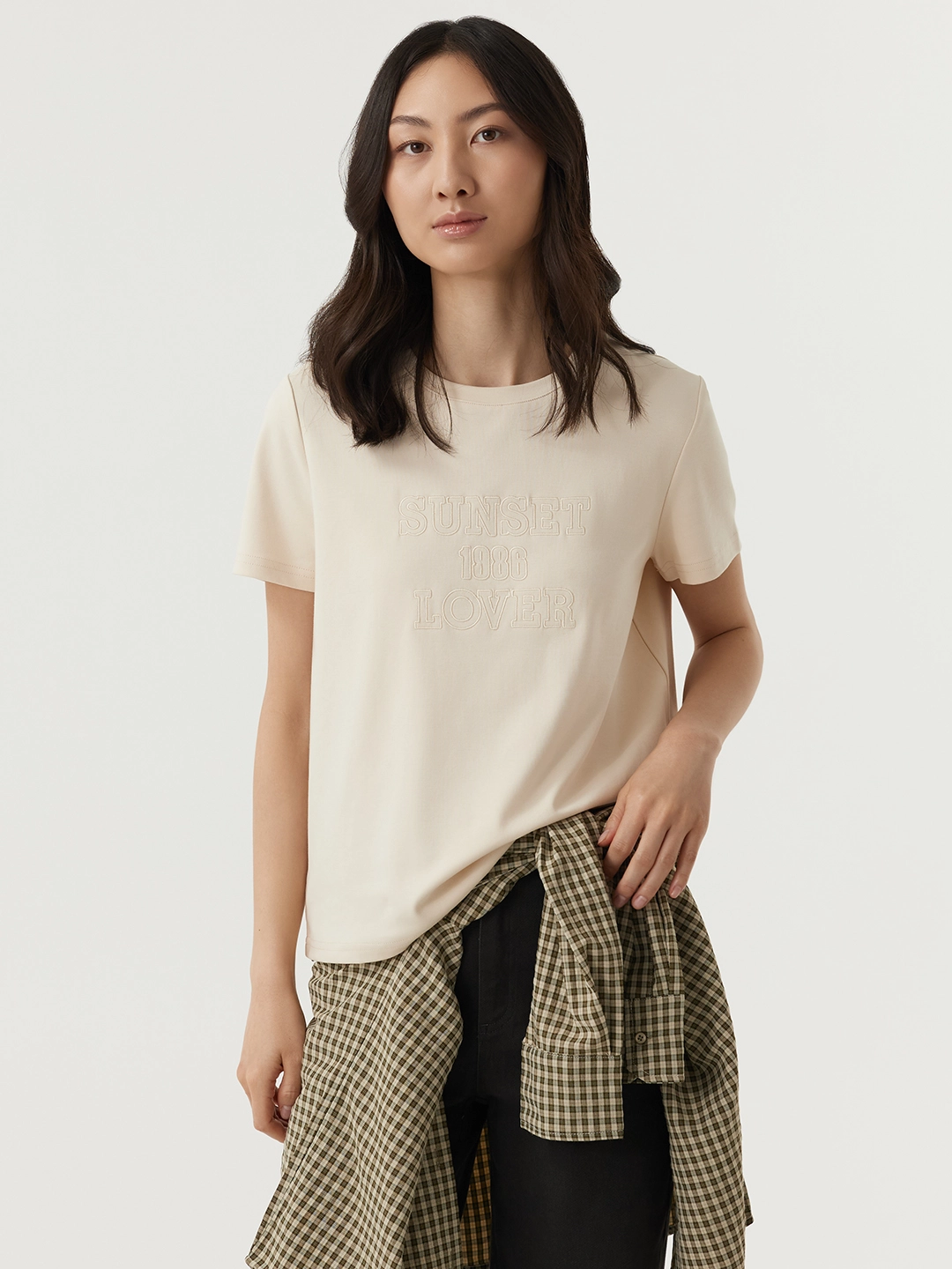 Футболка бежевый для женщин 48172-15 67