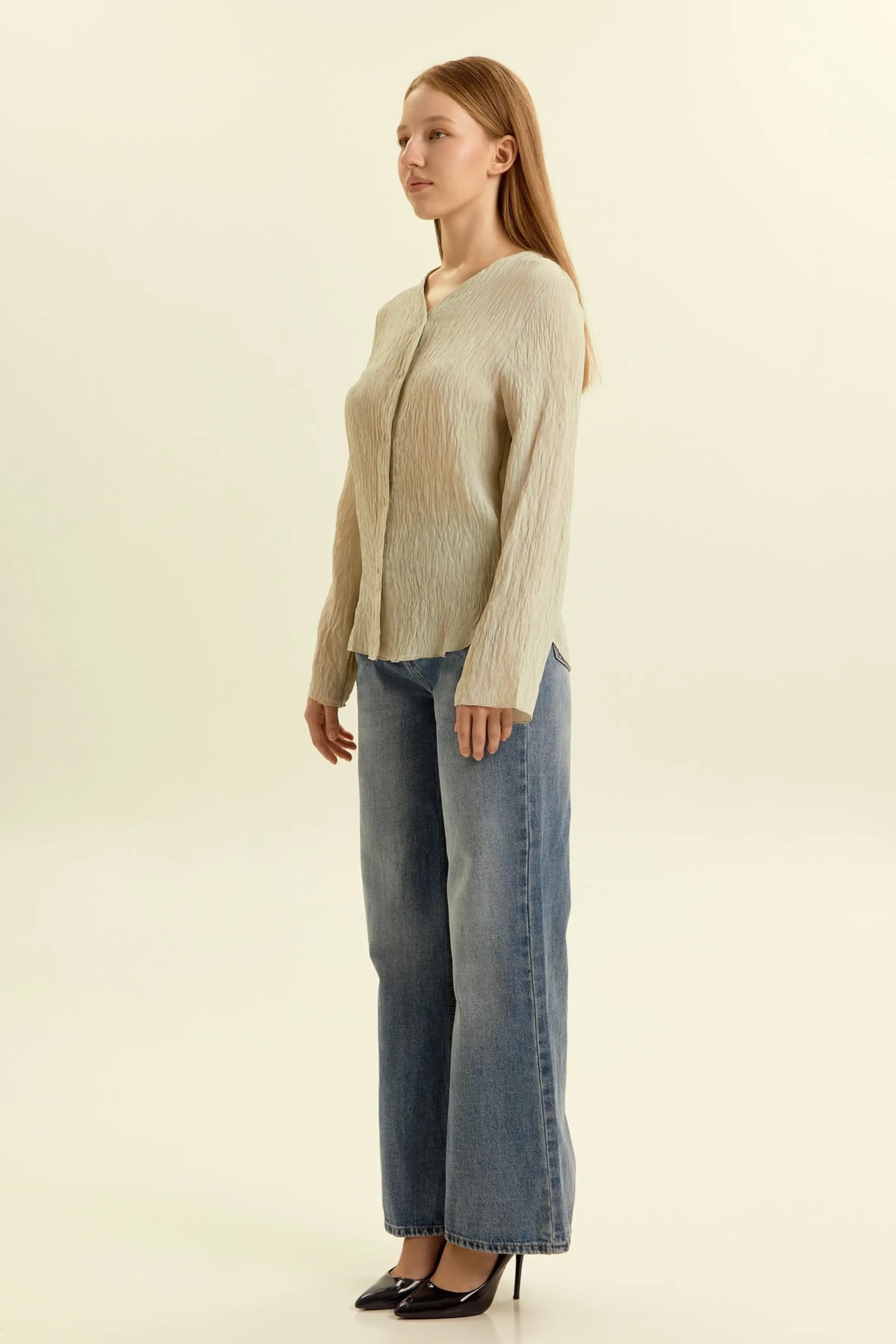 Блузка бежевый для женщин 46206-15 28