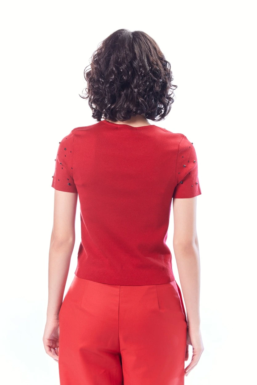 Джемпер красный для женщин 44185-7 60