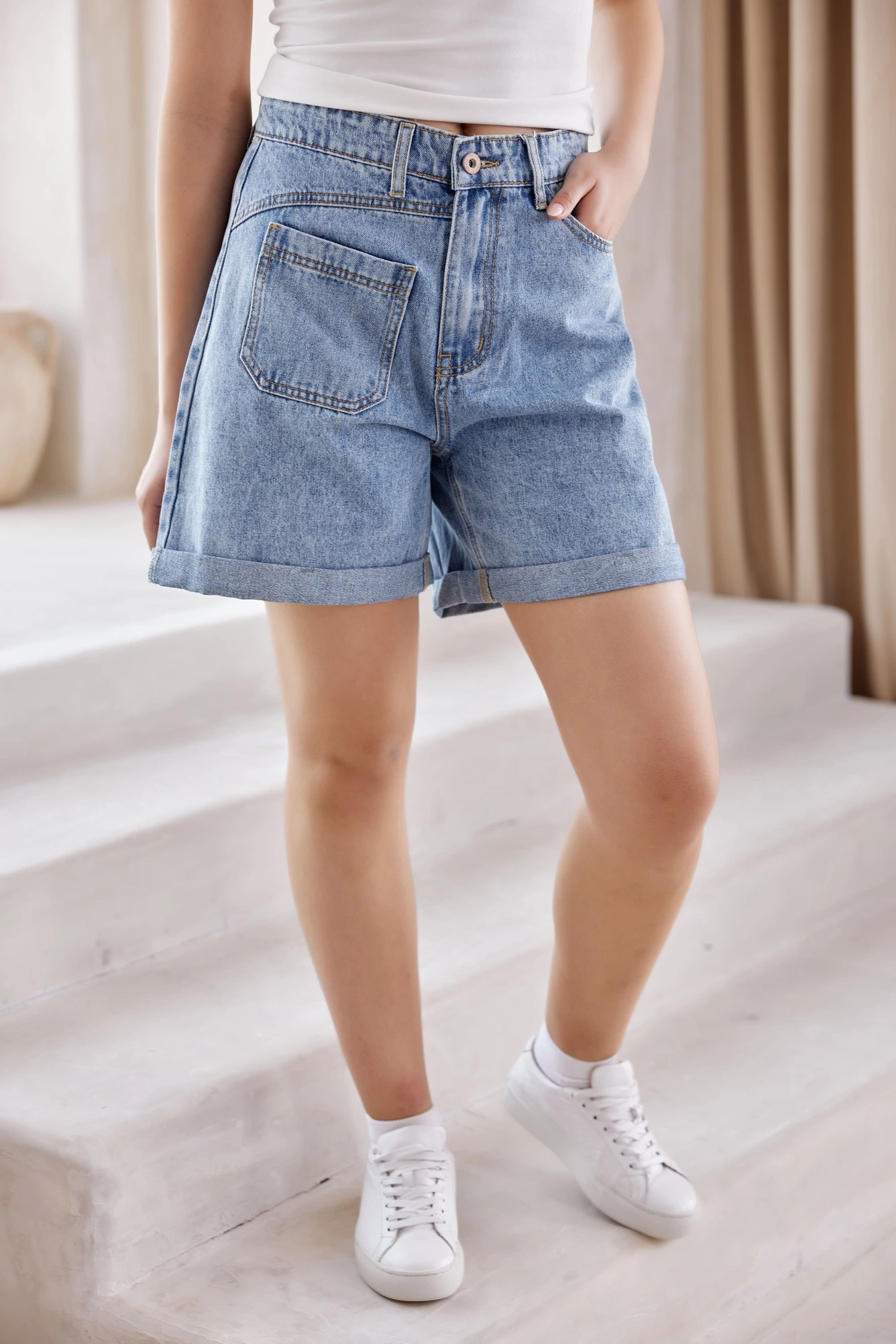 Шорты голубой для женщин 41323-10 57