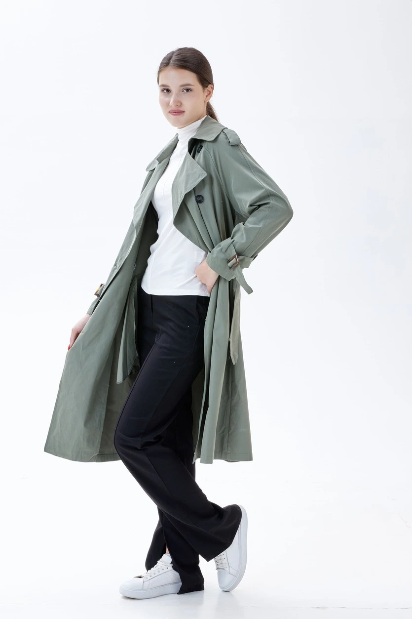 Плащ зеленый для женщин 353/521/38280-34 49