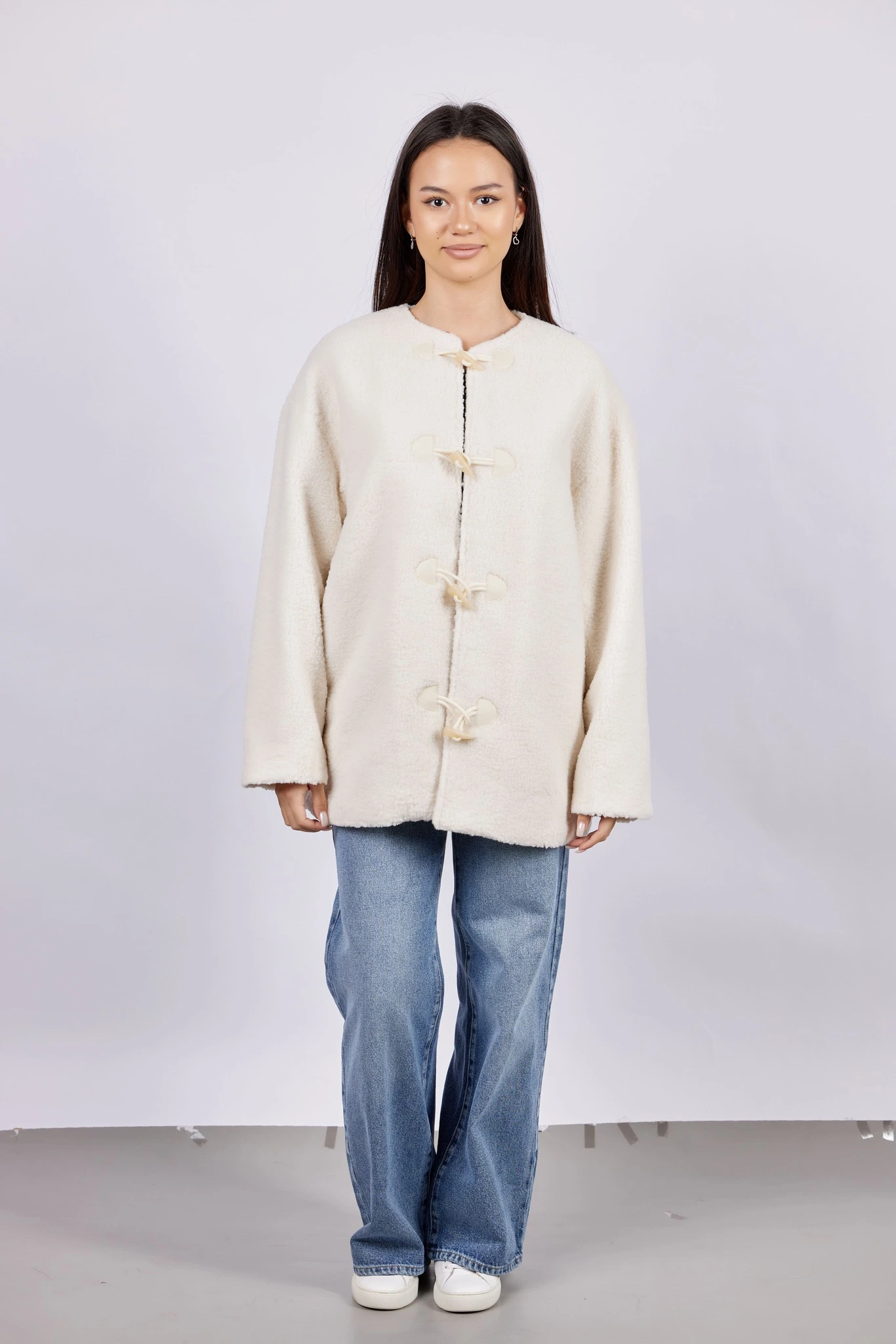 Пальто белый для женщин 43418-4 53