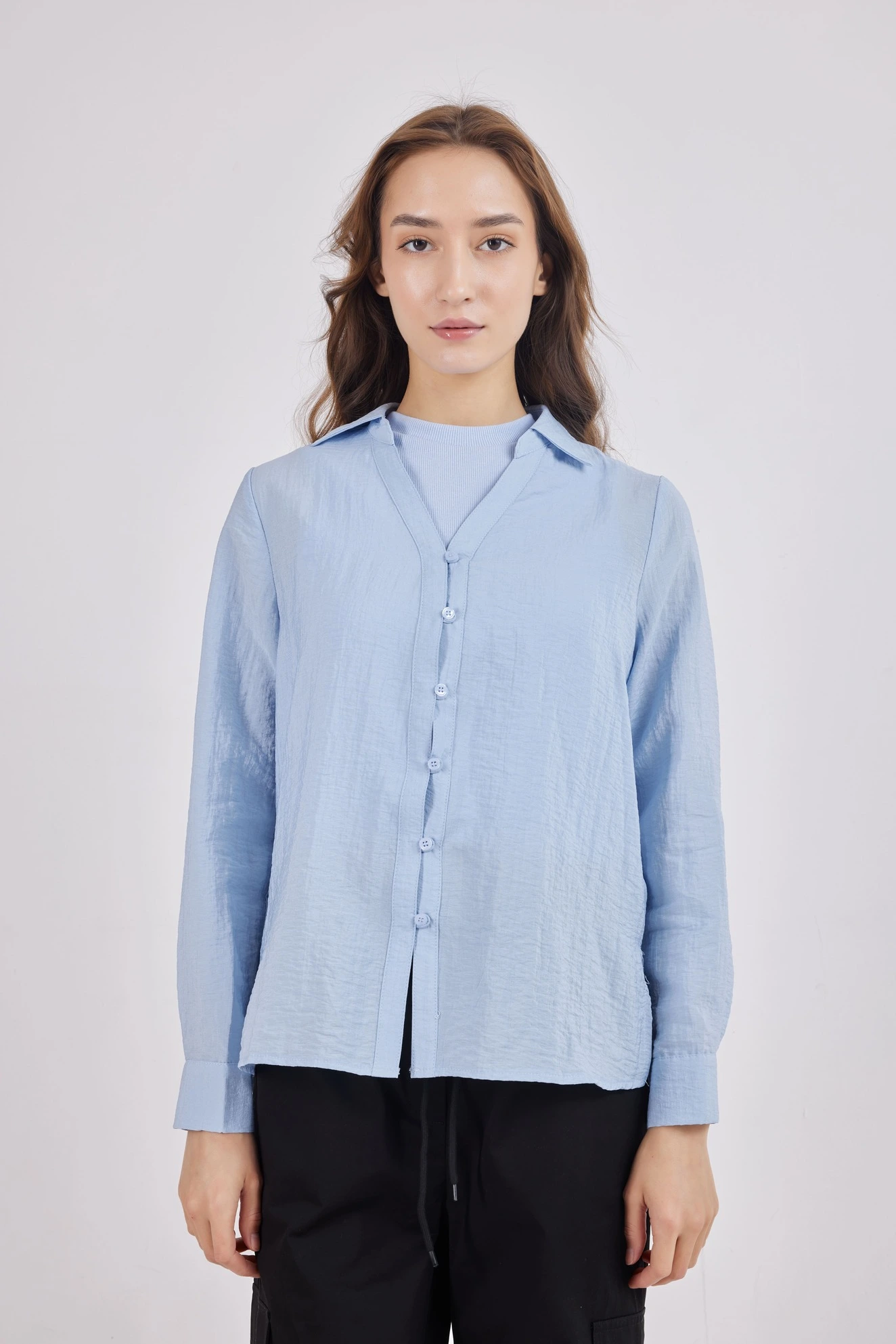 Блузка голубой для женщин 41266-10 28