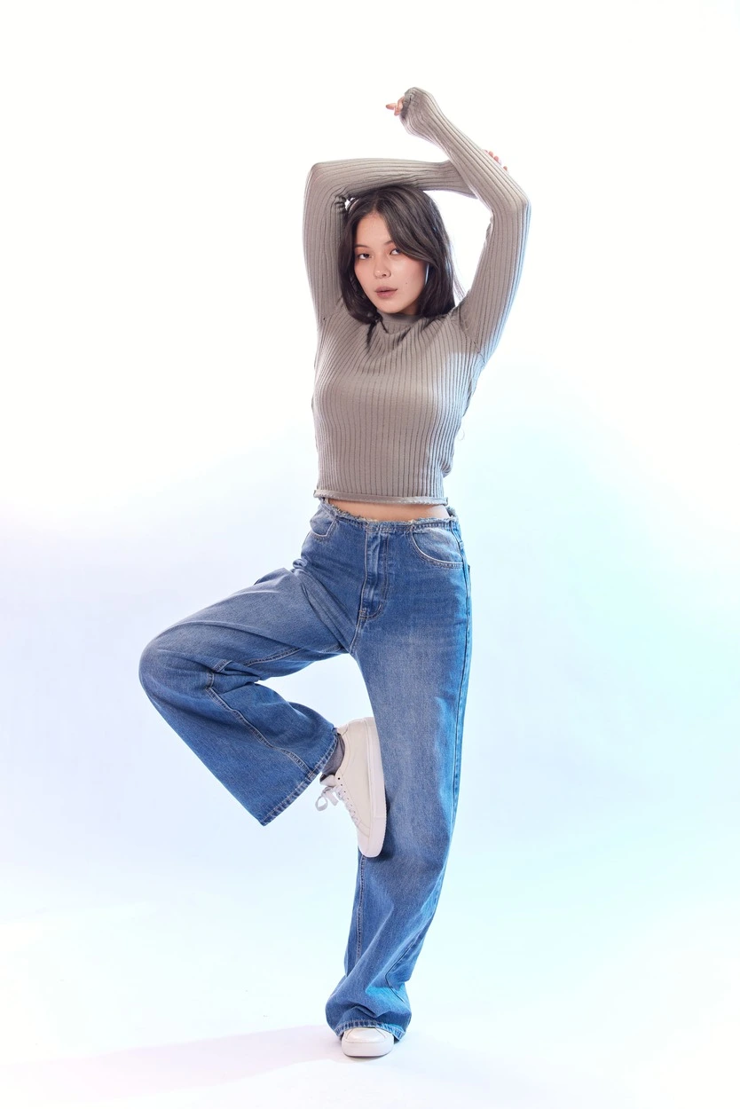 Джинсы голубой для женщин 44119-10 74