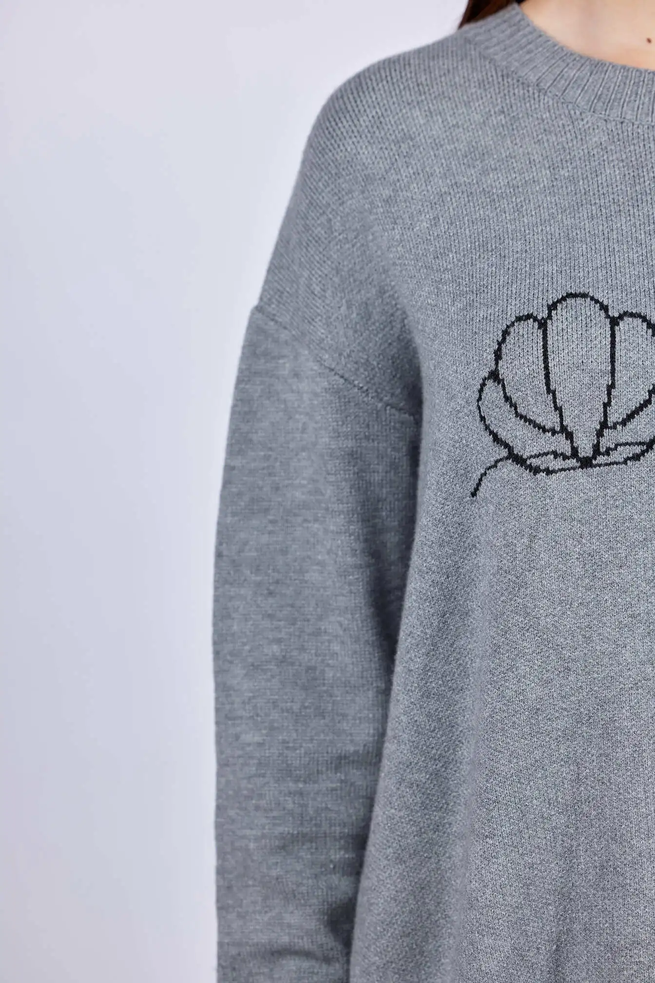 Свитер серый для женщин 43209-61 65