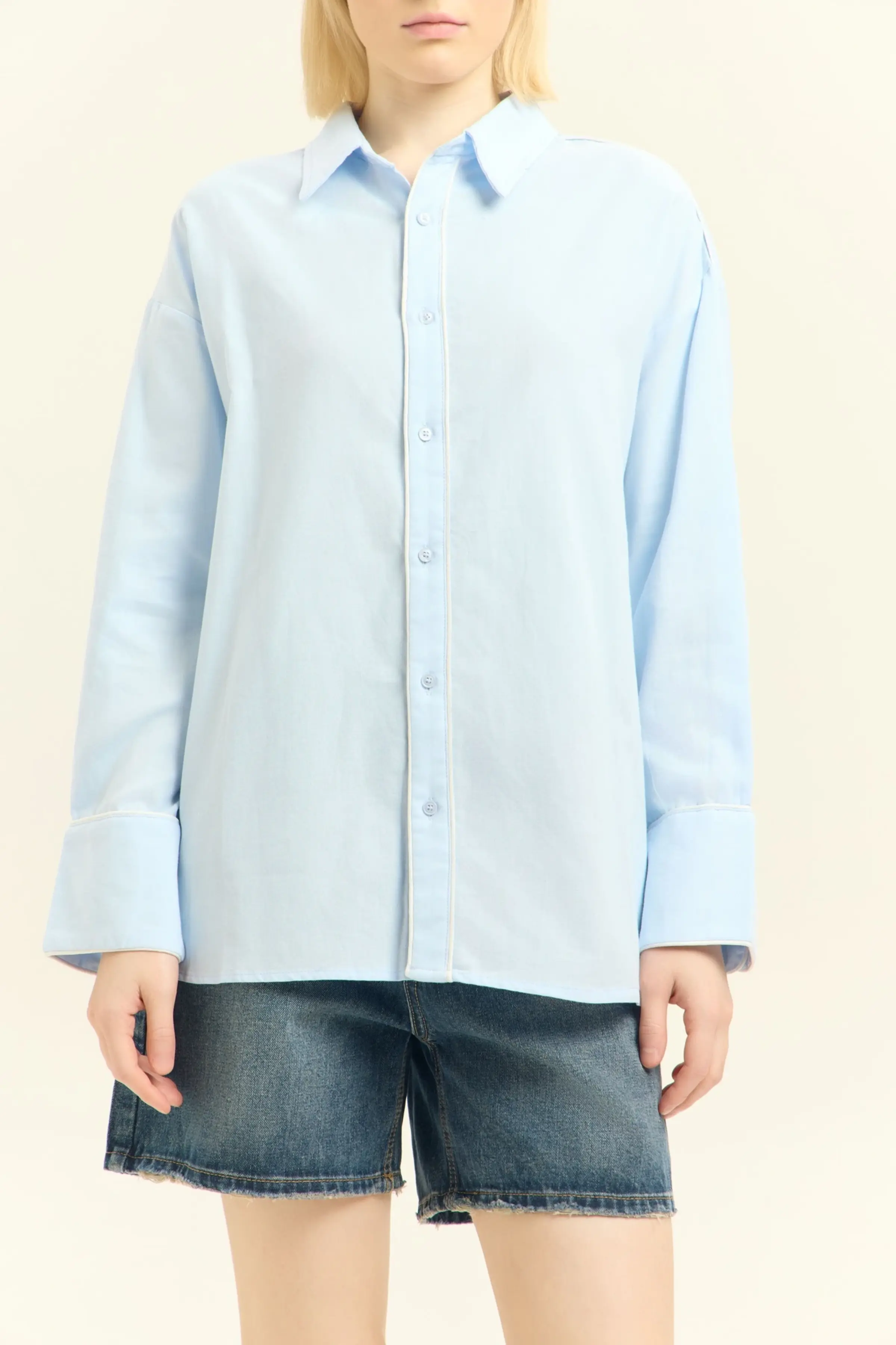 Рубашка голубой для женщин 45247-10 66
