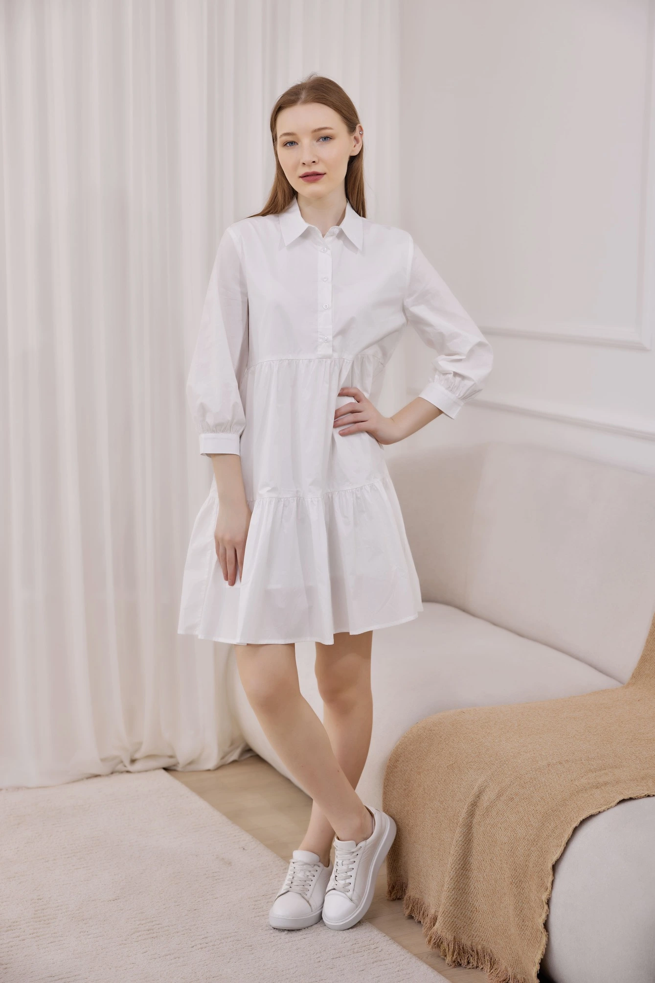 Платье белый для женщин 41188-4 54