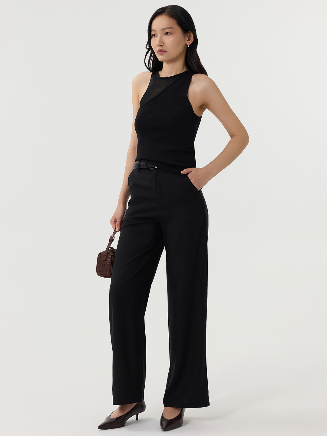 Брюки черный для женщин 49116-1 71