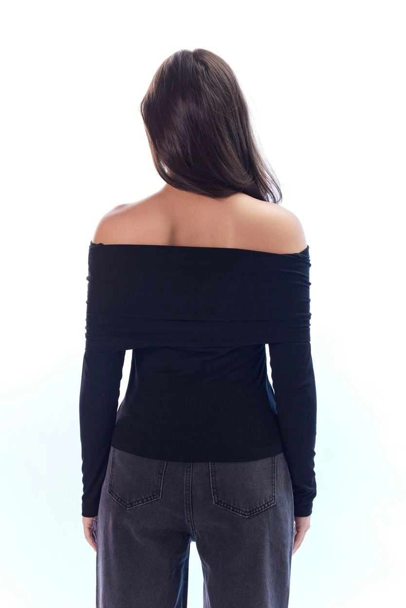 Лонгслив черный для женщин 44192-1 59