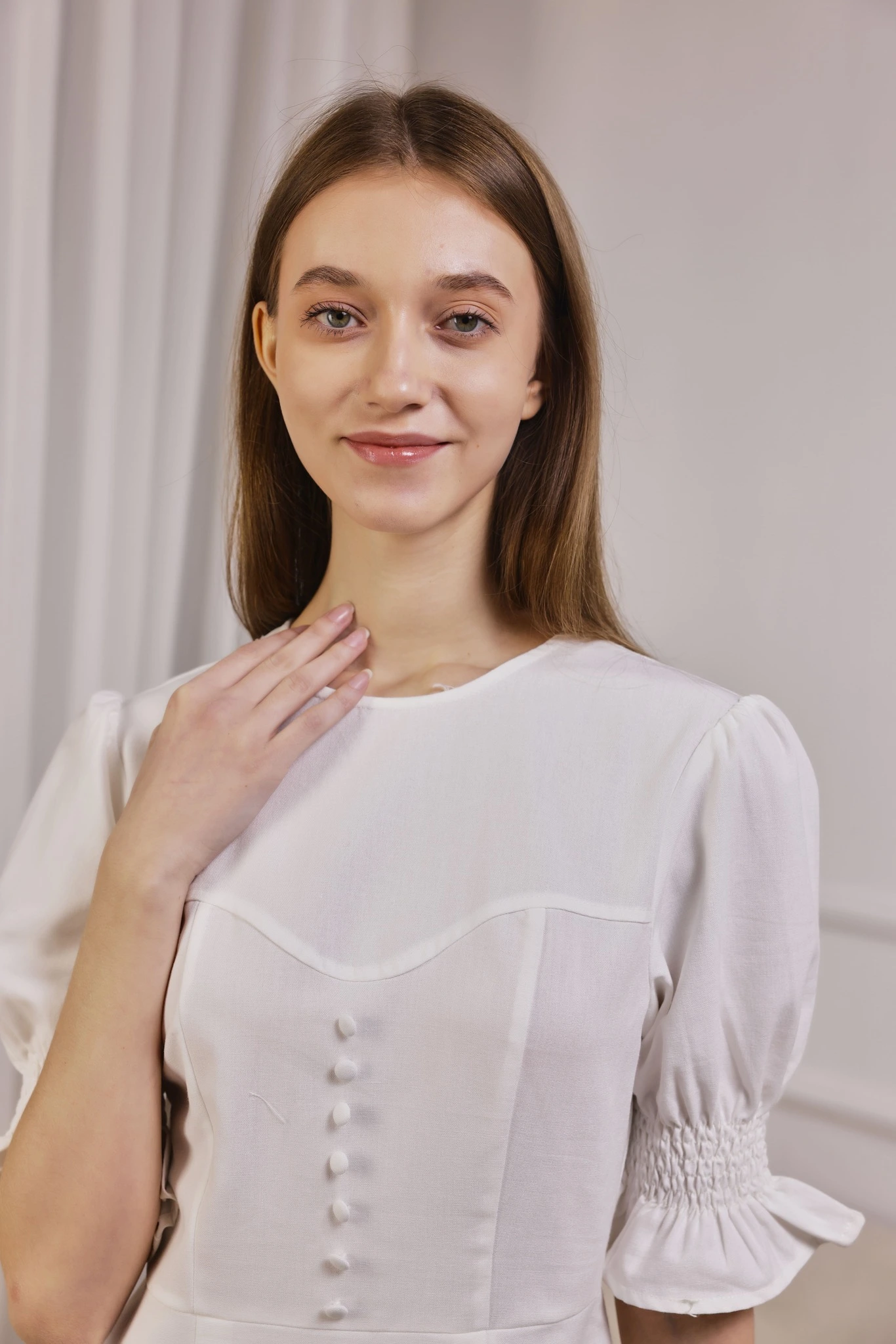 Платье белый для женщин 41116-4 54