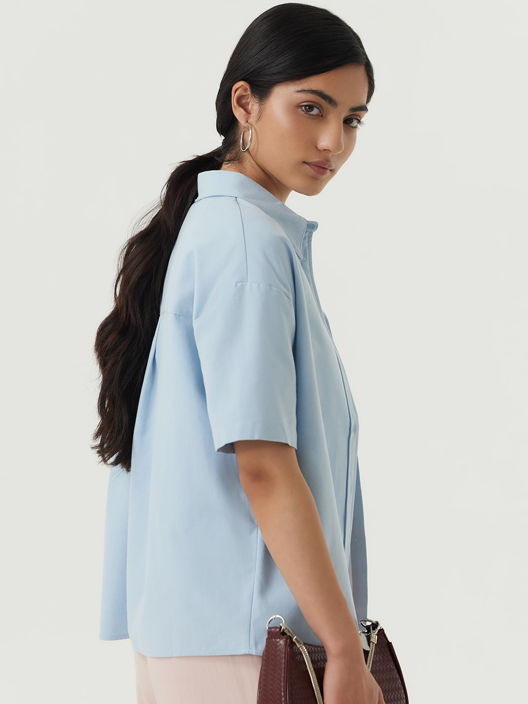 Рубашка голубой для женщин 48235-10 66