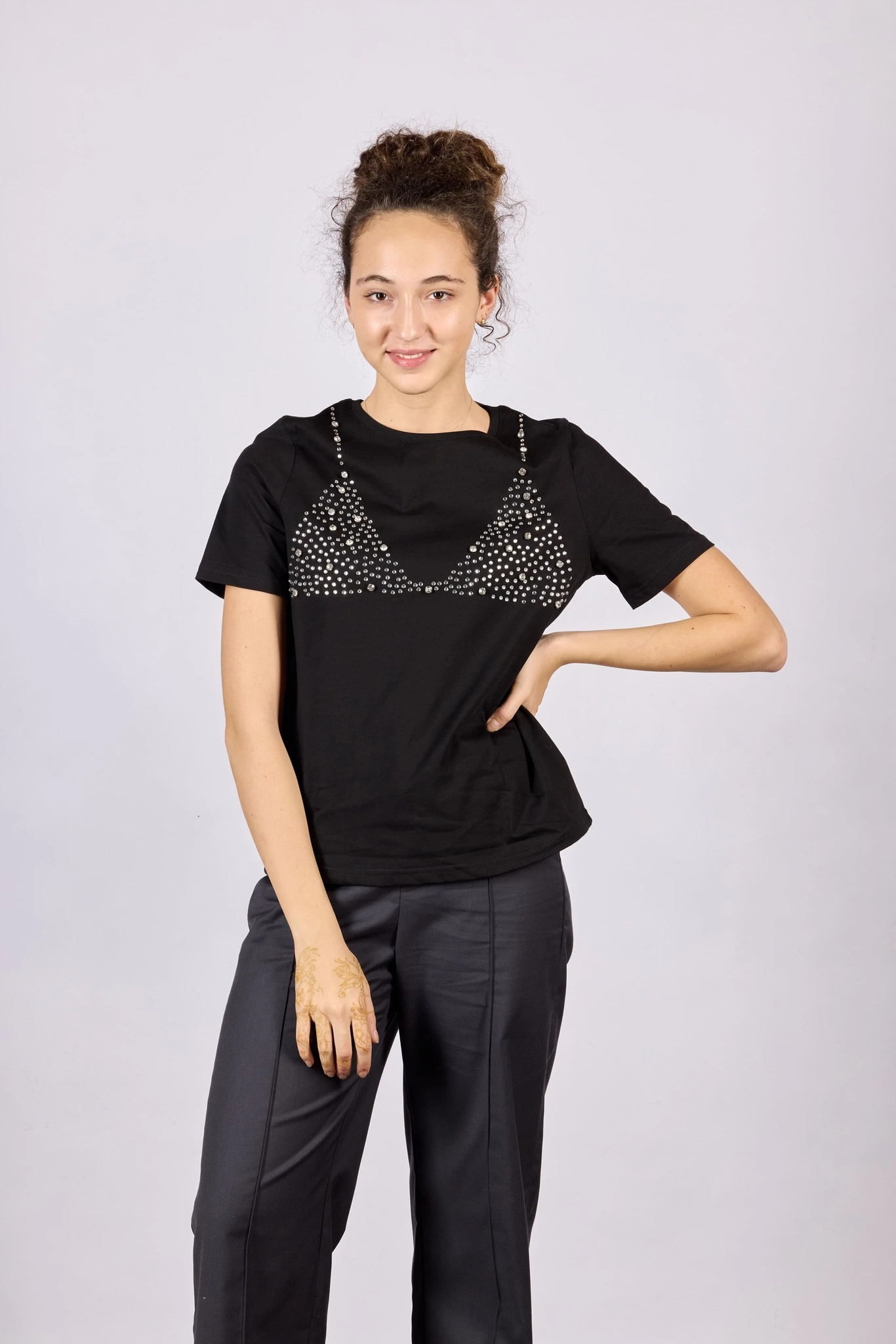 Футболка черный для женщин 44269-1 67