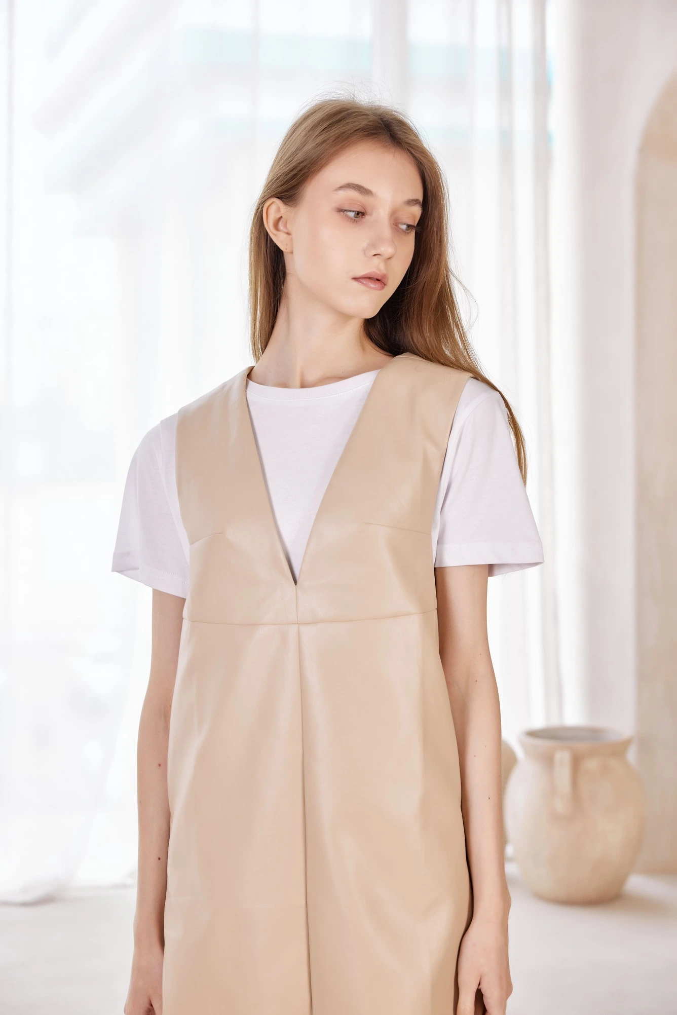 Платье бежевый для женщин 42227-15 54