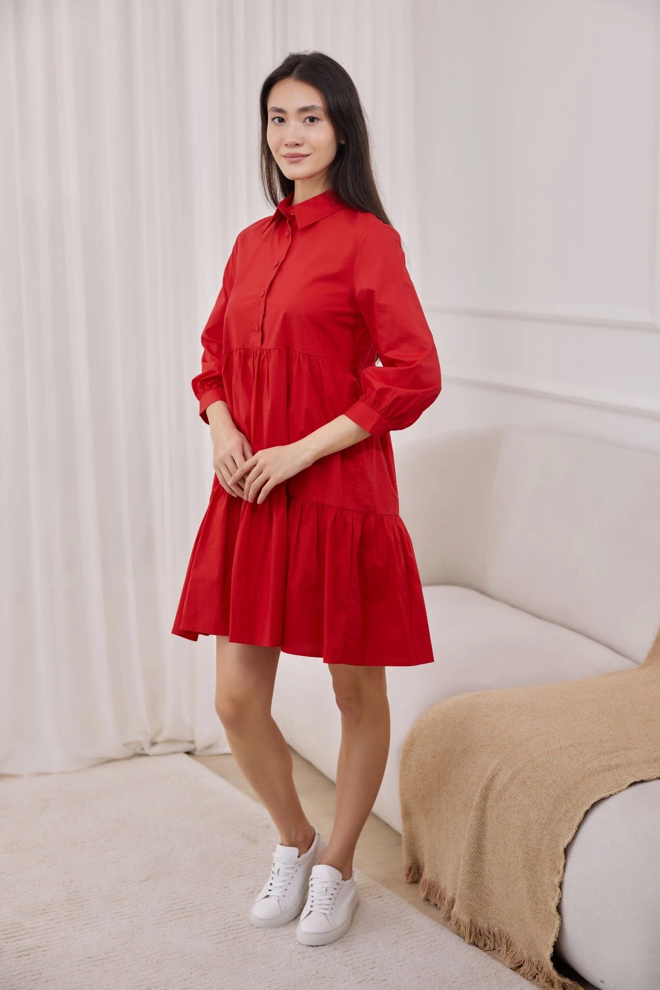 Платье красный для женщин 41188-7 54