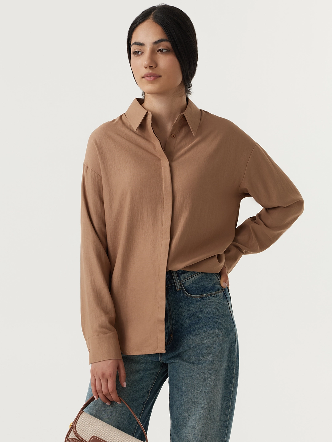 Рубашка коричневый для женщин 48202-13 66