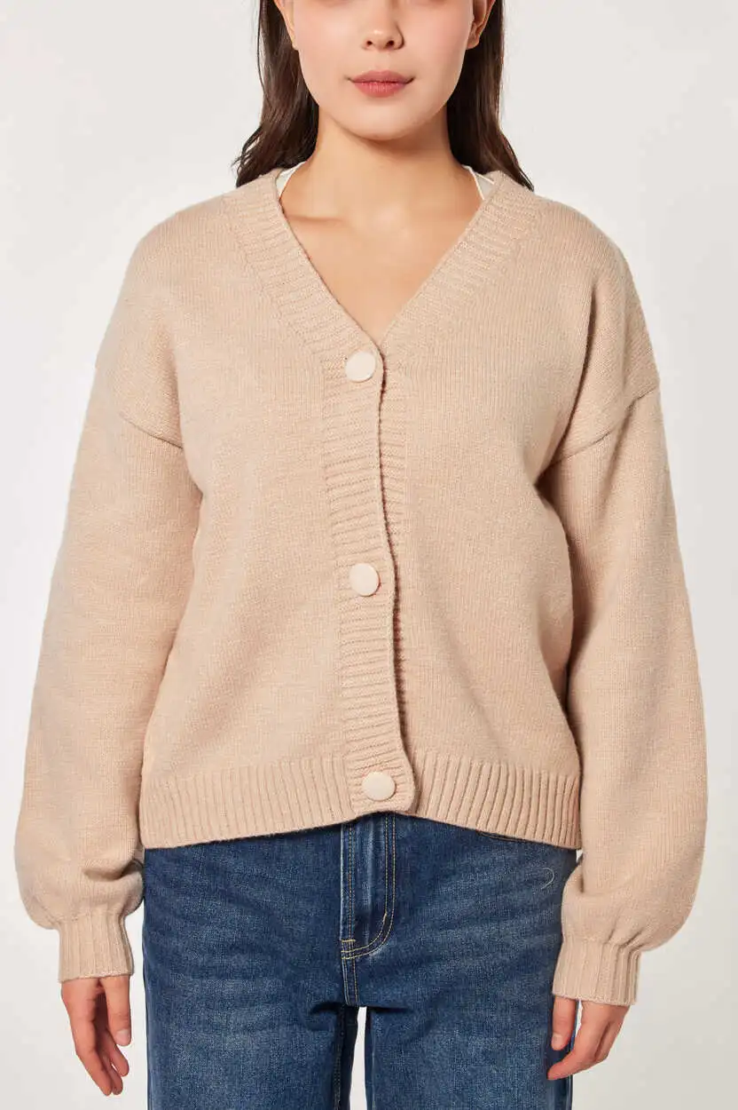 Кардиган бежевый для женщин 44147-15 50