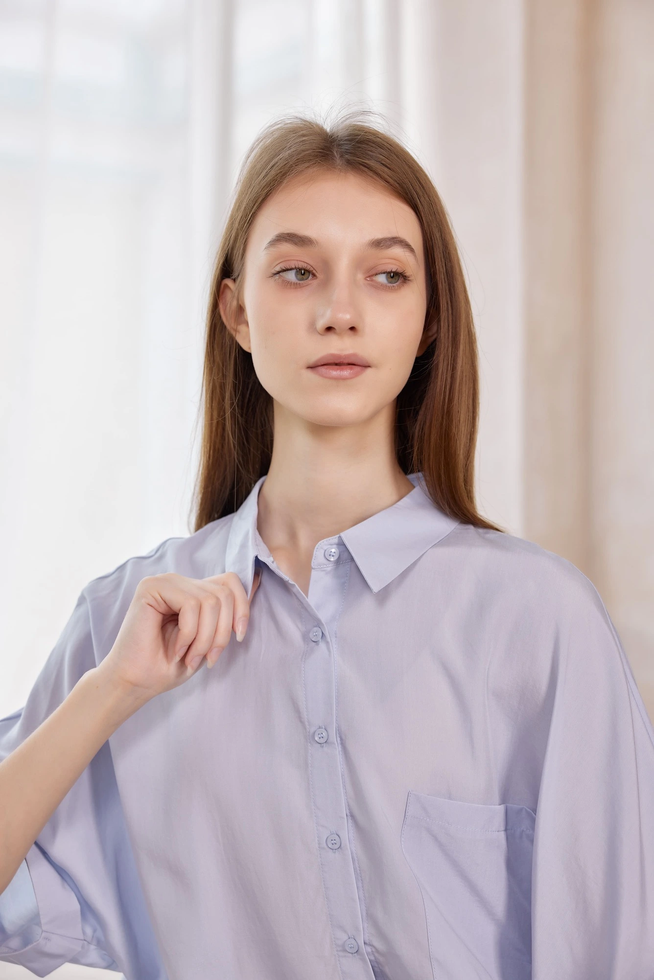 Рубашка синий для женщин 42104-65 66