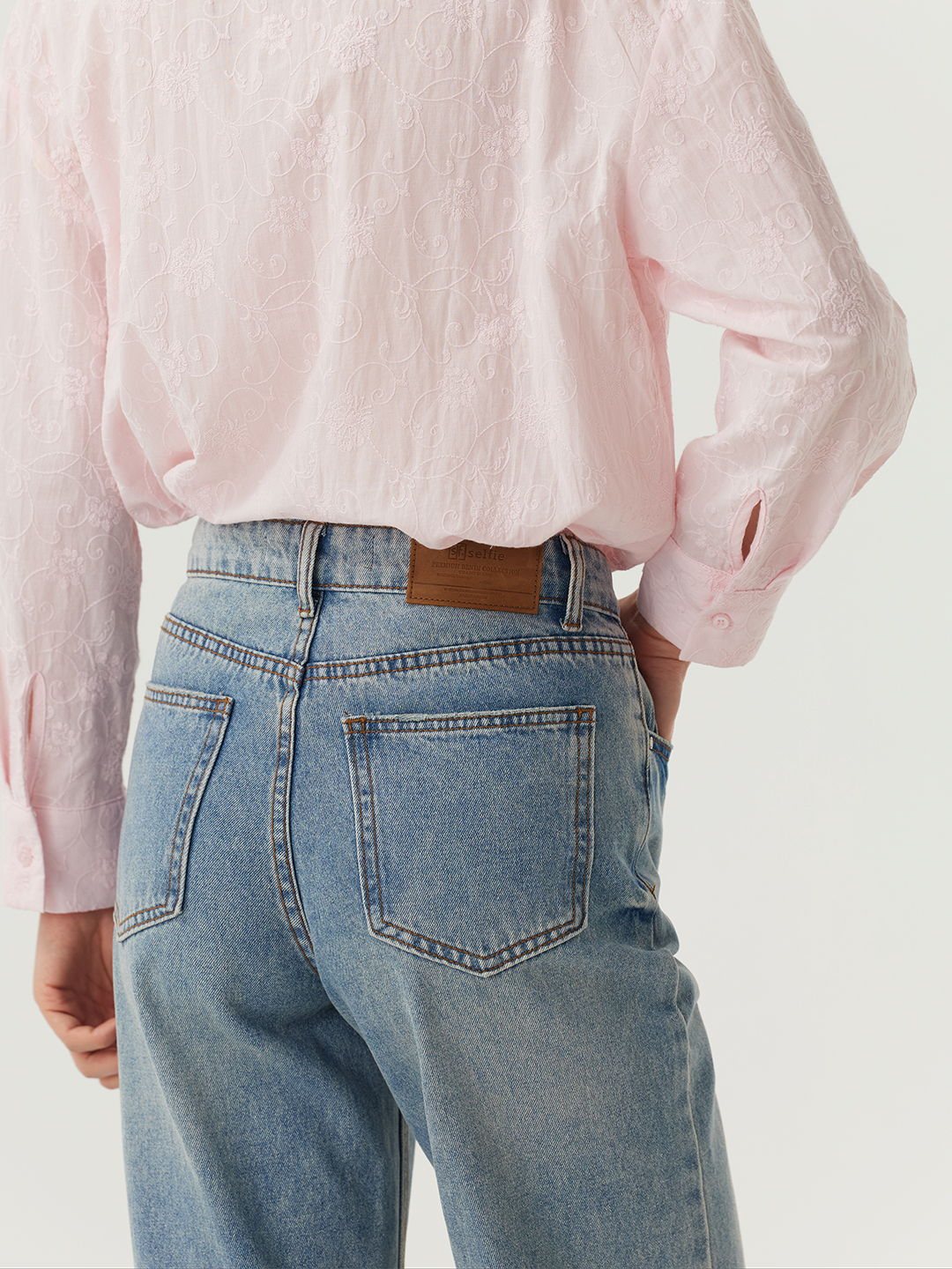 Джинсы голубой для женщин 48286-10 74